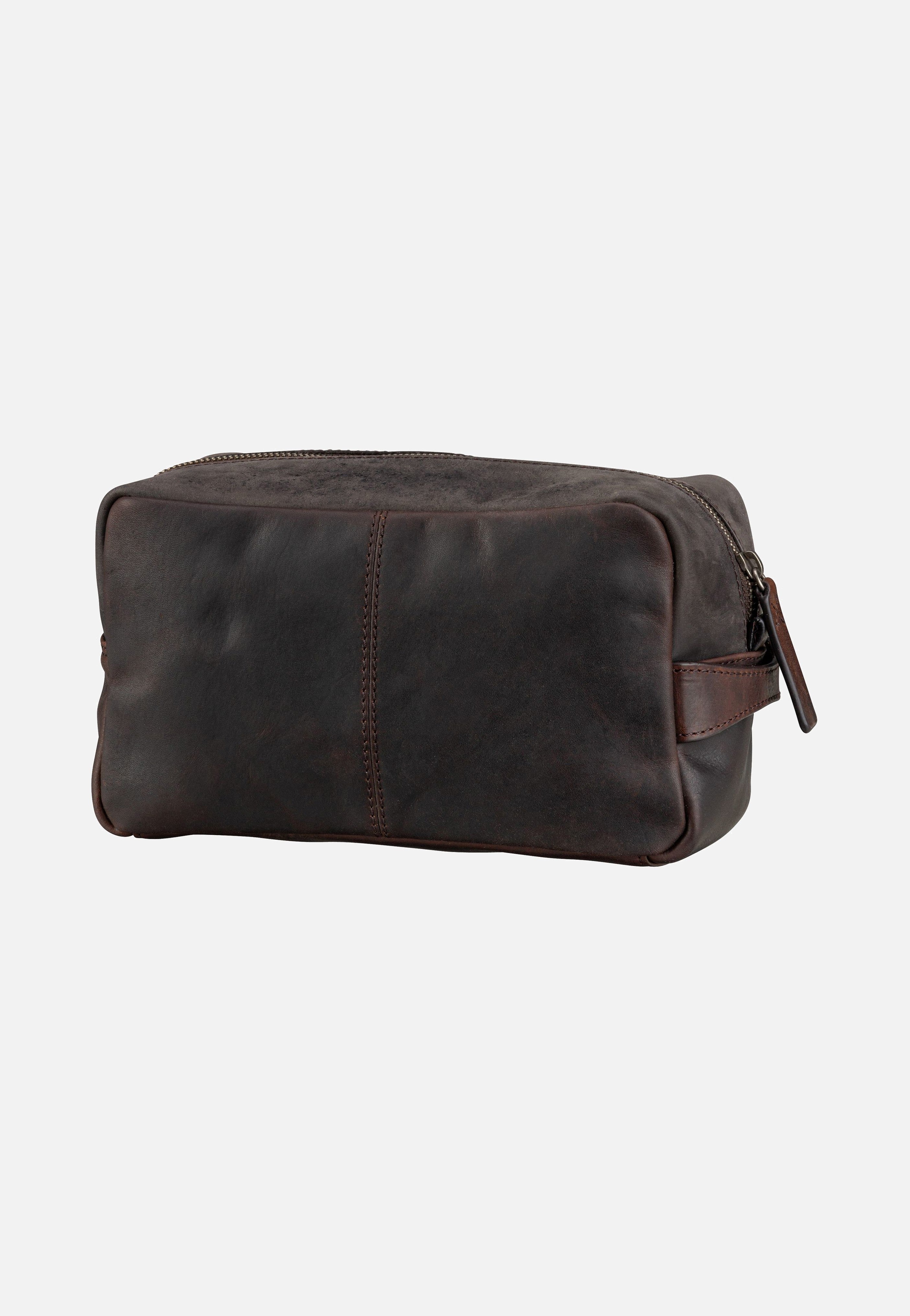 Strellson - Brick Lane Dick Washbag SHZ Dark Brown - Toiletry Bag | Men-Image