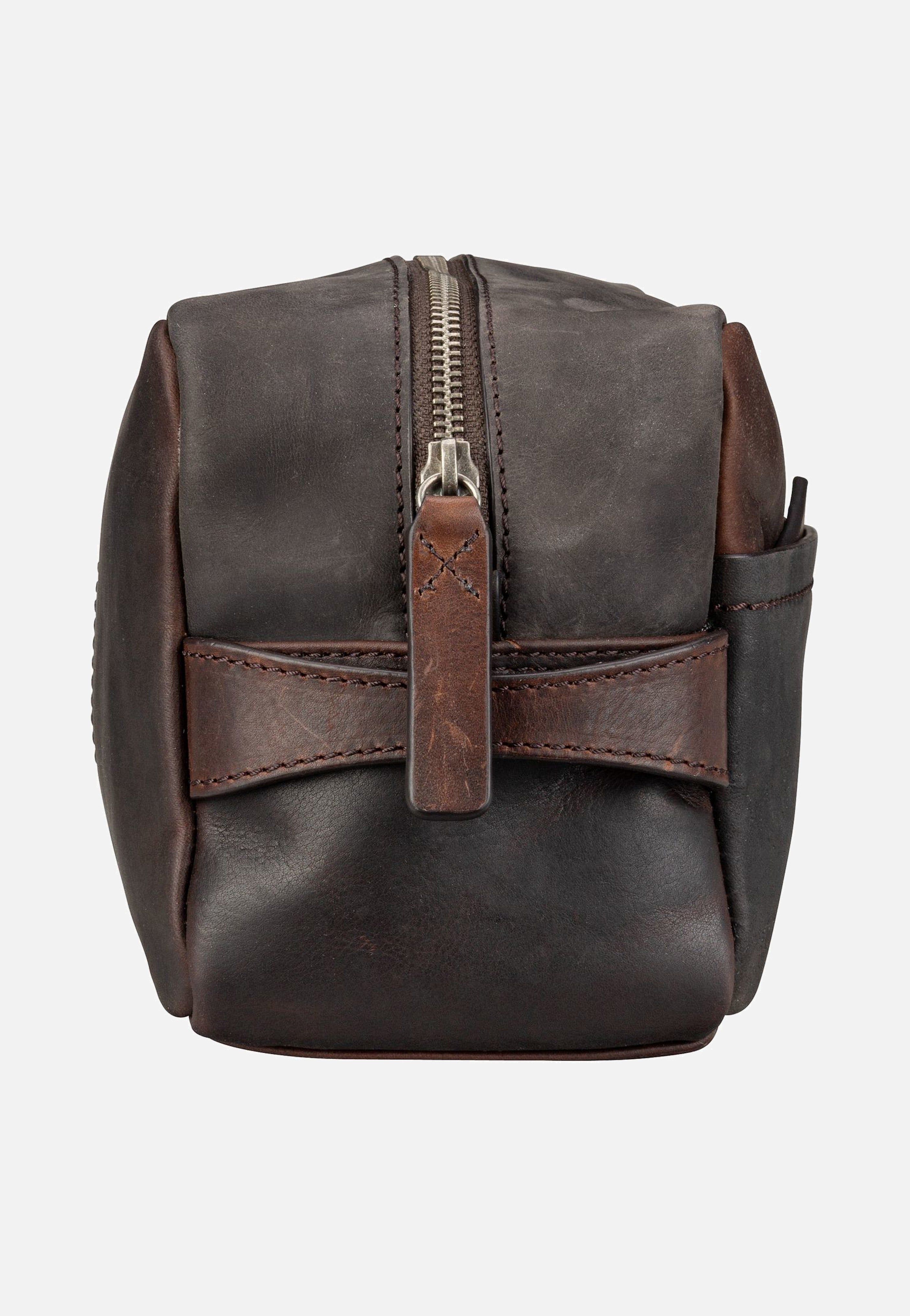 Strellson - Brick Lane Dick Washbag SHZ Dark Brown - Toiletry Bag | Men-Image