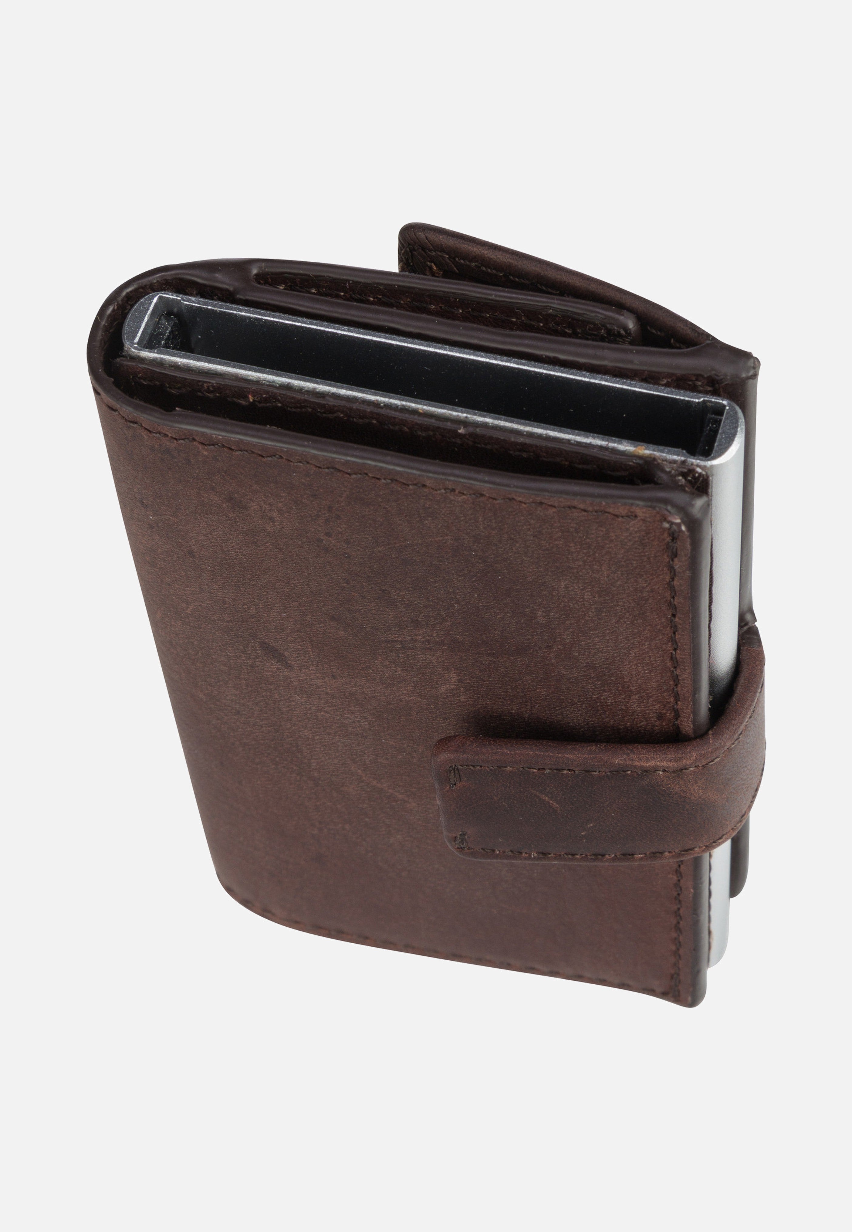 Strellson - Camden C Three E-Cage SV8F Dark Brown - Card Holder | Men-Image