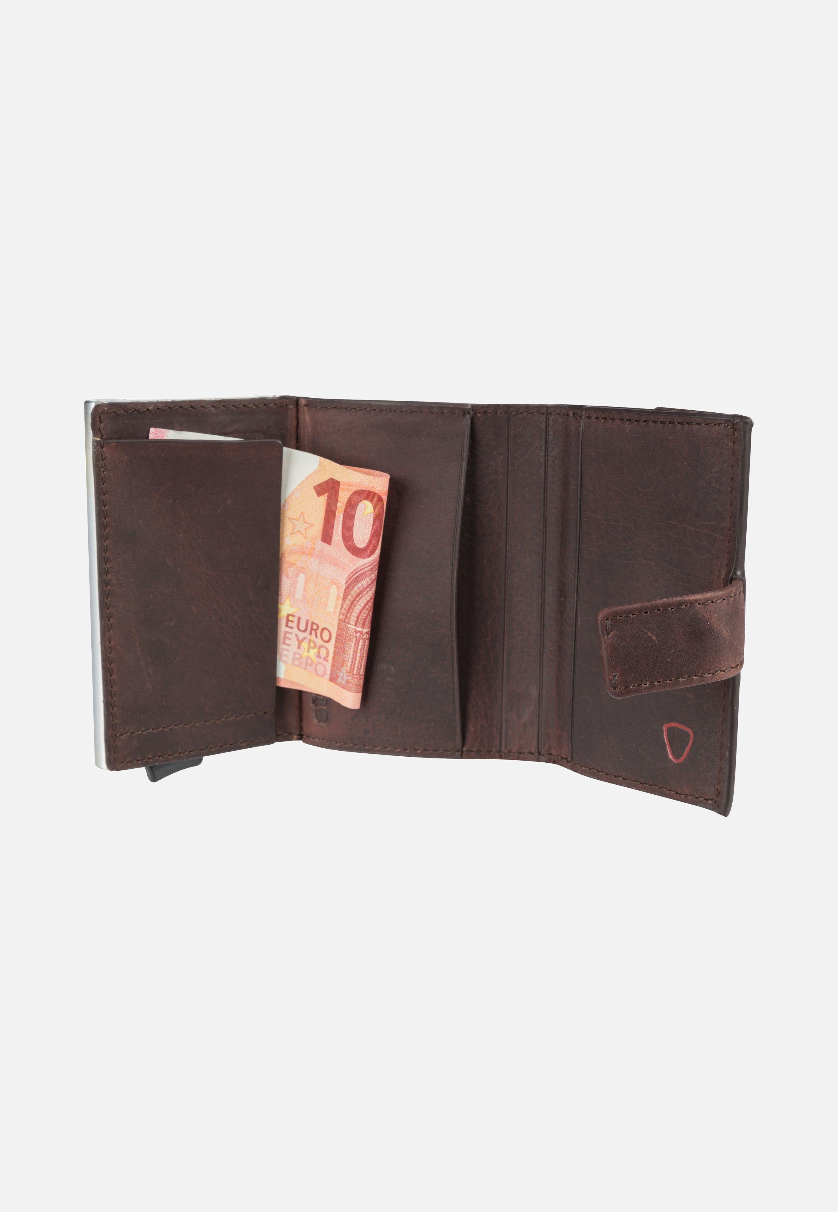 Strellson - Camden C Three E-Cage SV8F Dark Brown - Card Holder | Men-Image