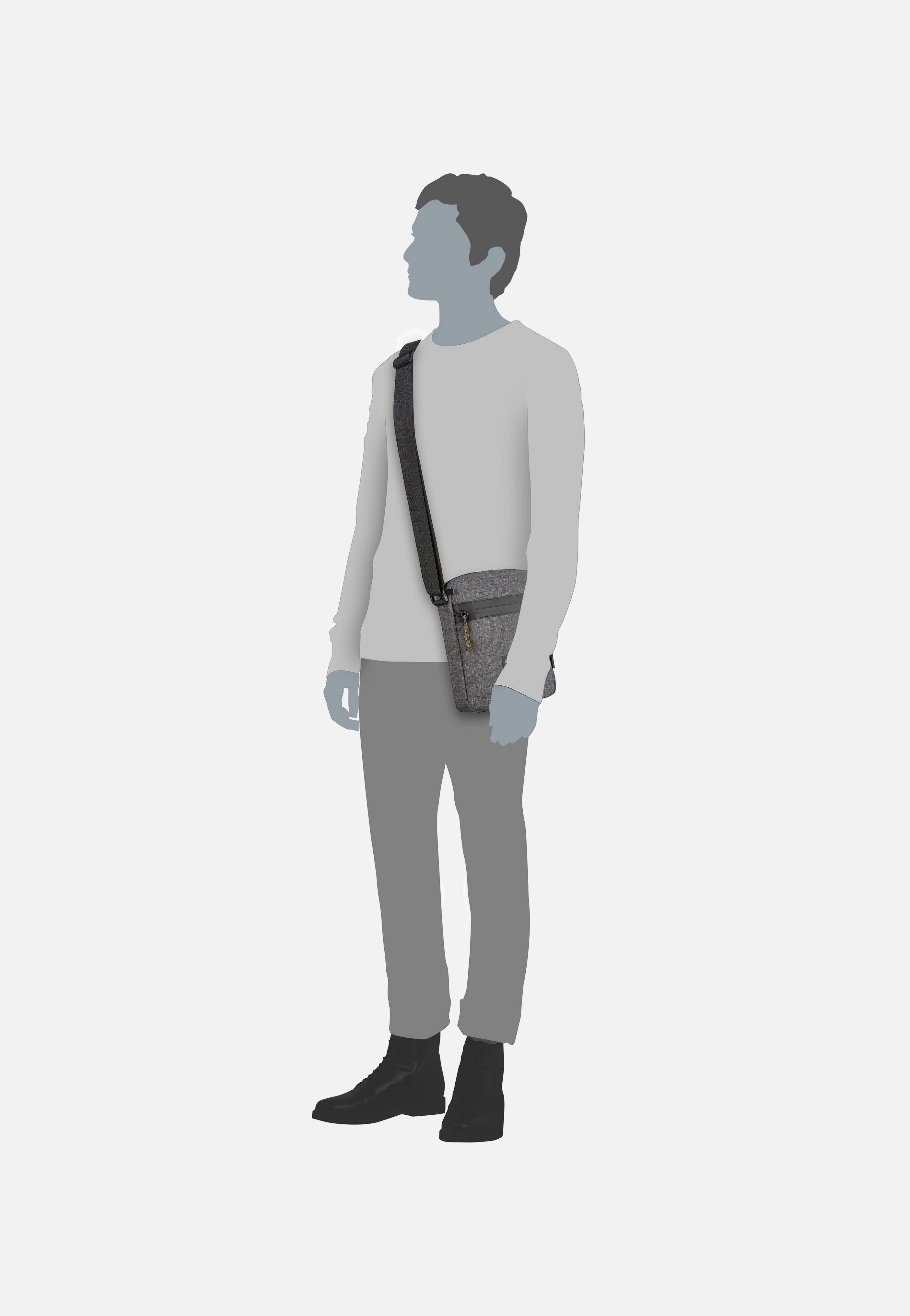 Strellson - Northwood 2.0 Marcus XSVZ Dark Grey - Crossbody Bag | Men-Image