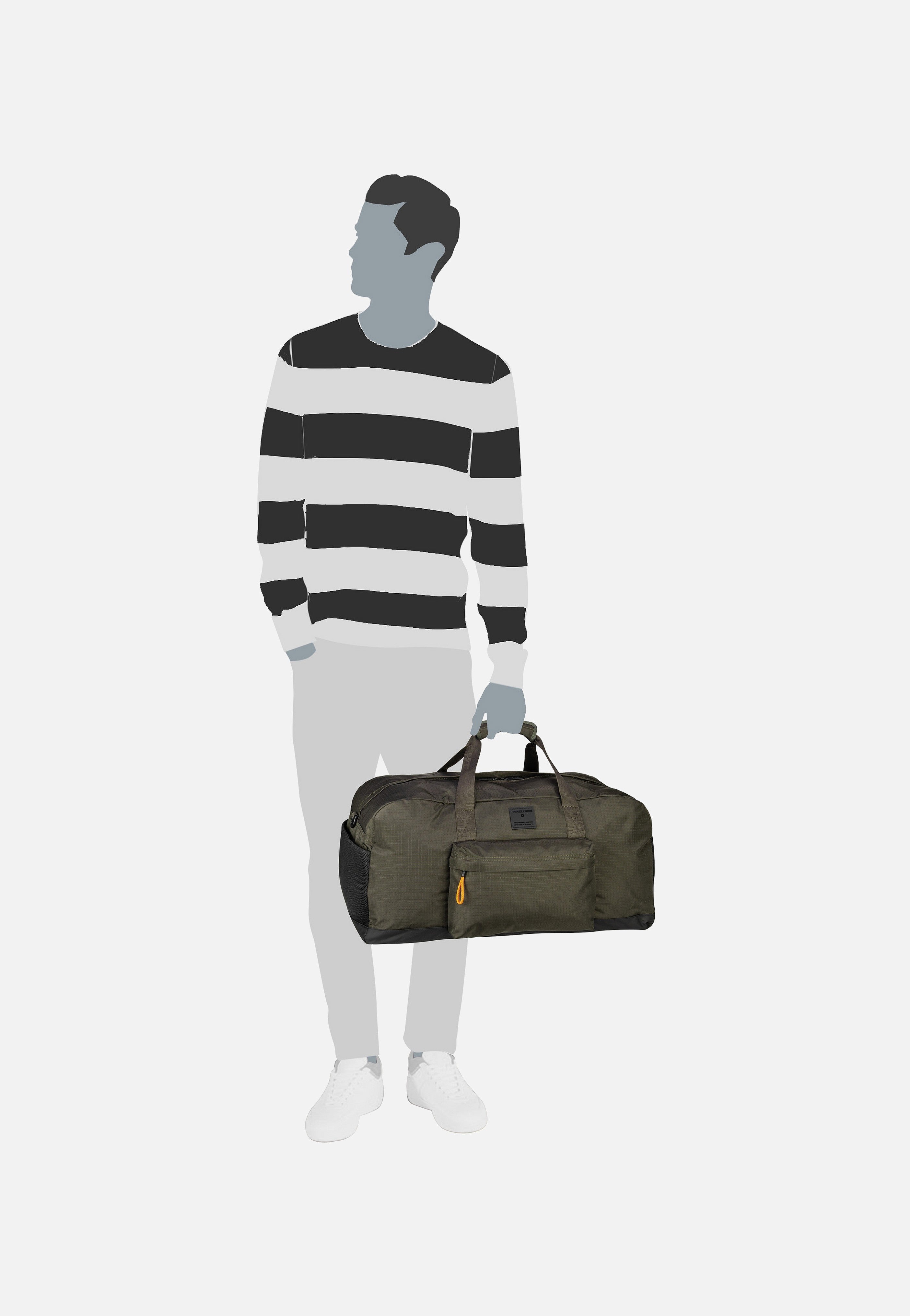 Strellson Northwood RS Addison Travelbag MHZ Khaki Weekender