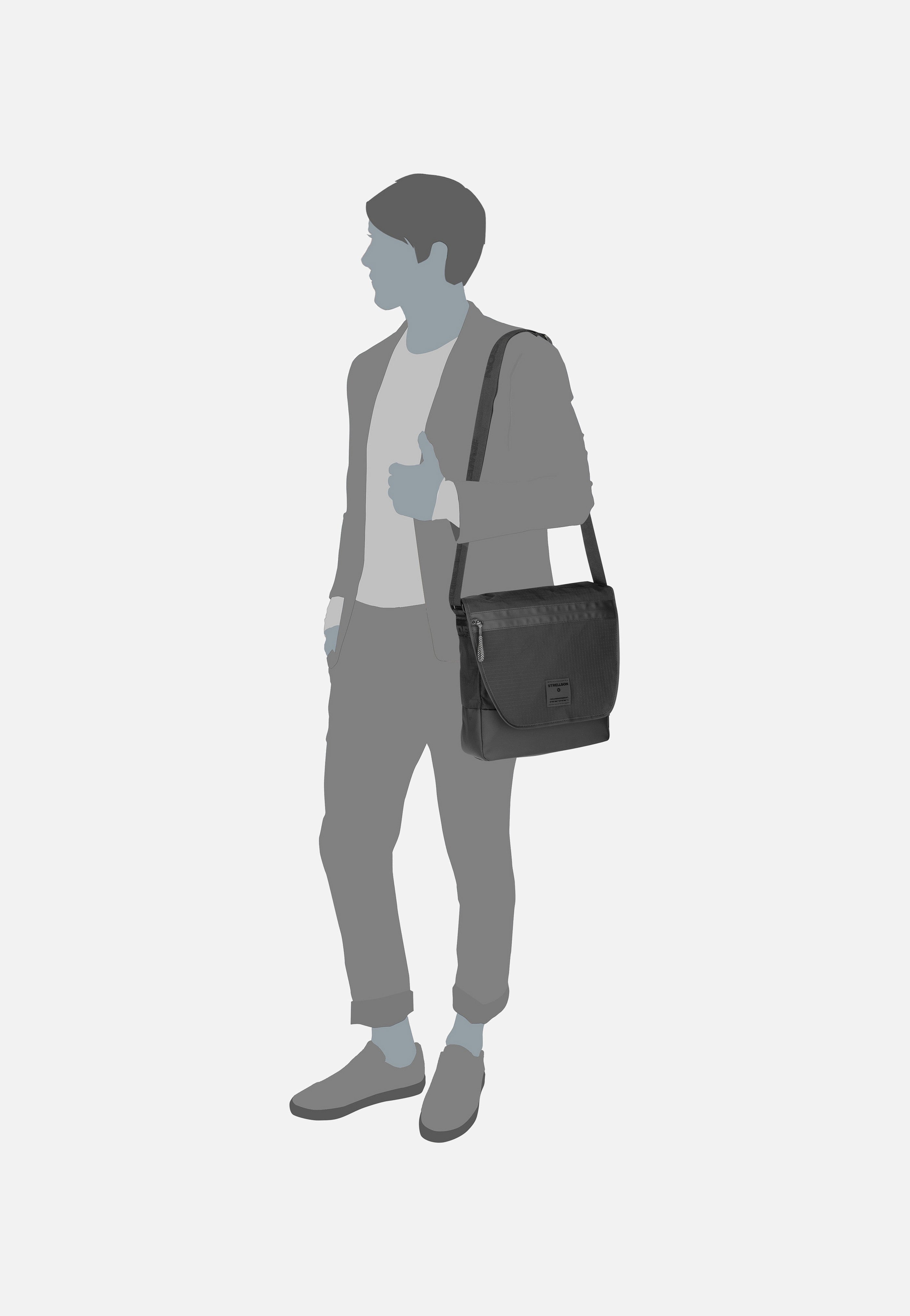 Strellson - Northwood RS Dorian MVF Black - Messenger Bag | Men-Image