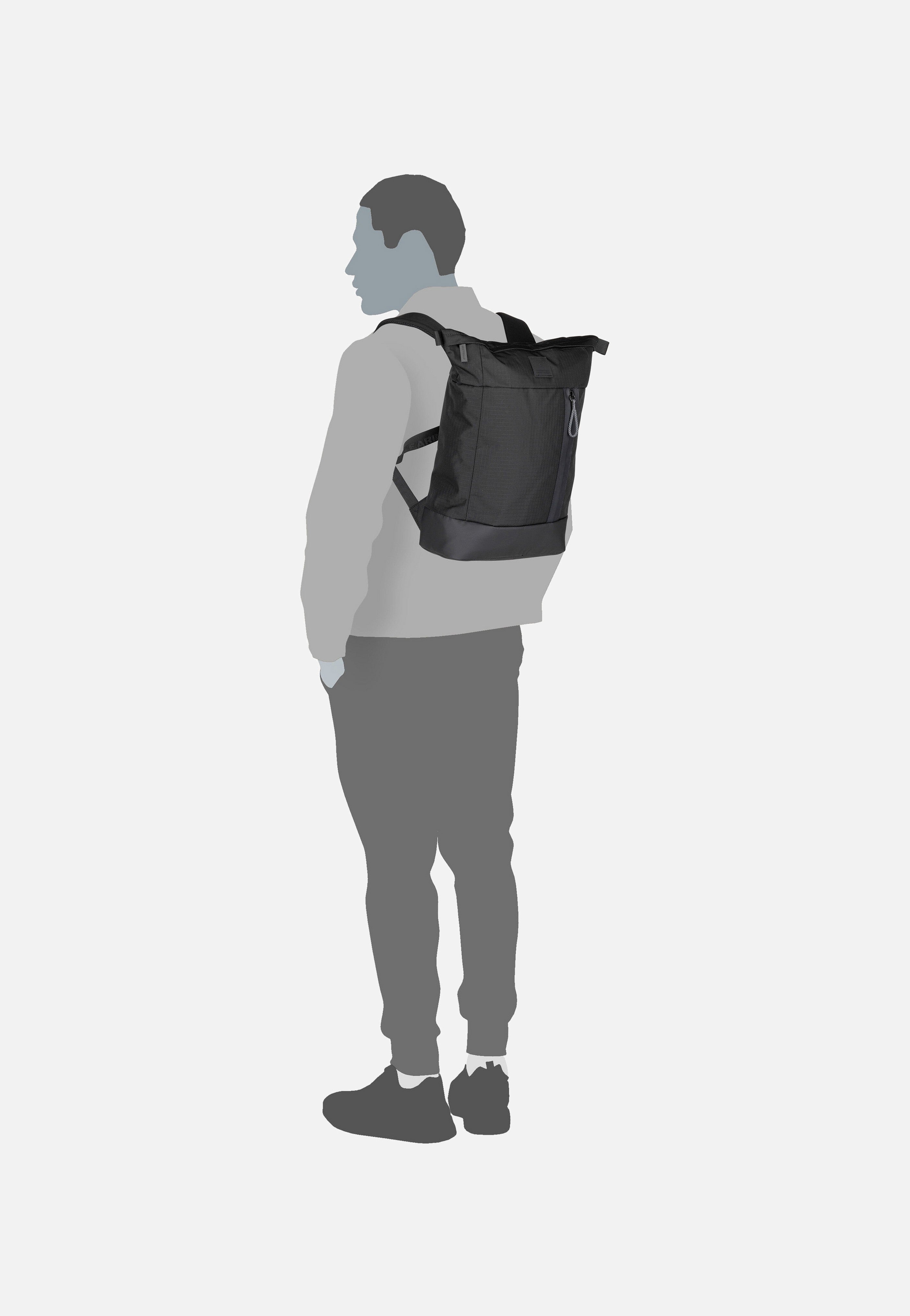 Strellson - Northwood RS Eddie SVF Black - Rolltop Backpack | Men-Image