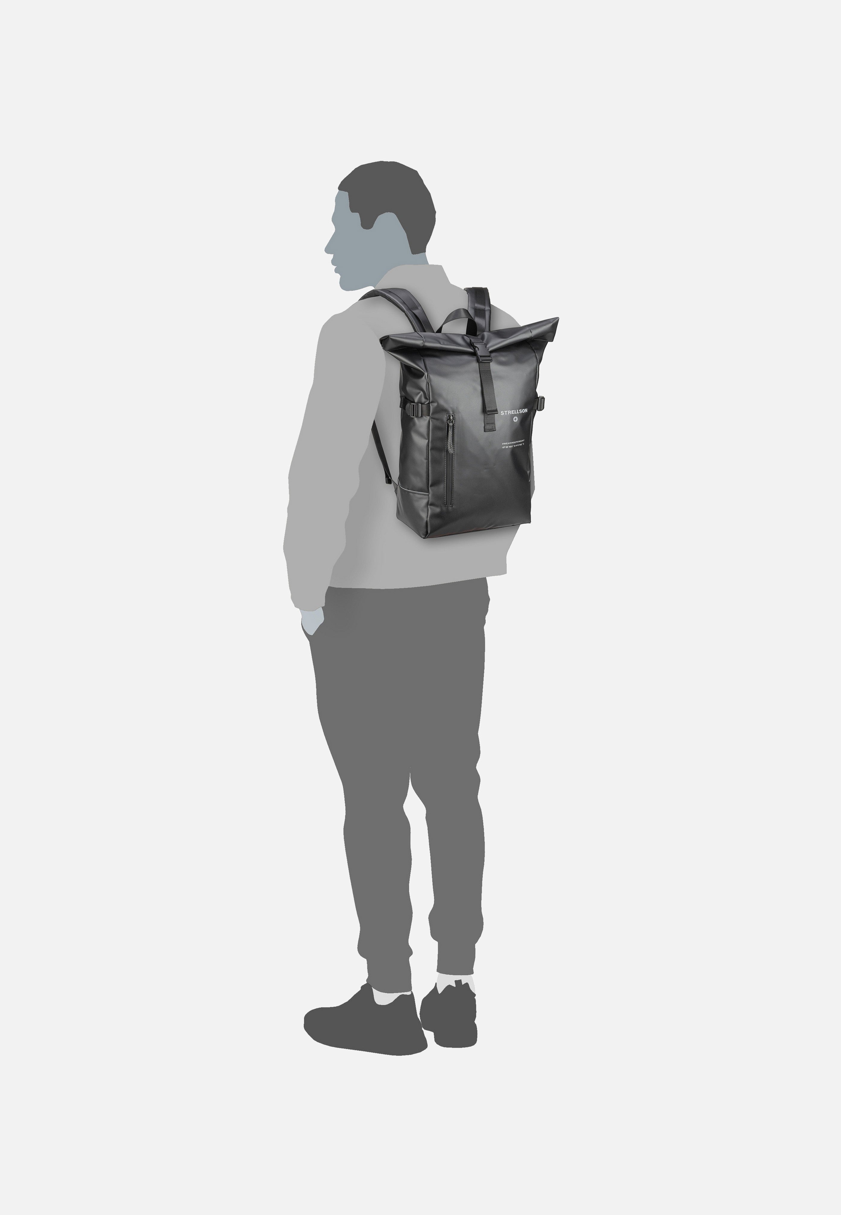 Strellson - Stockwell 2.0 Eddie MVF Black - Rolltop Backpack | Men-Image