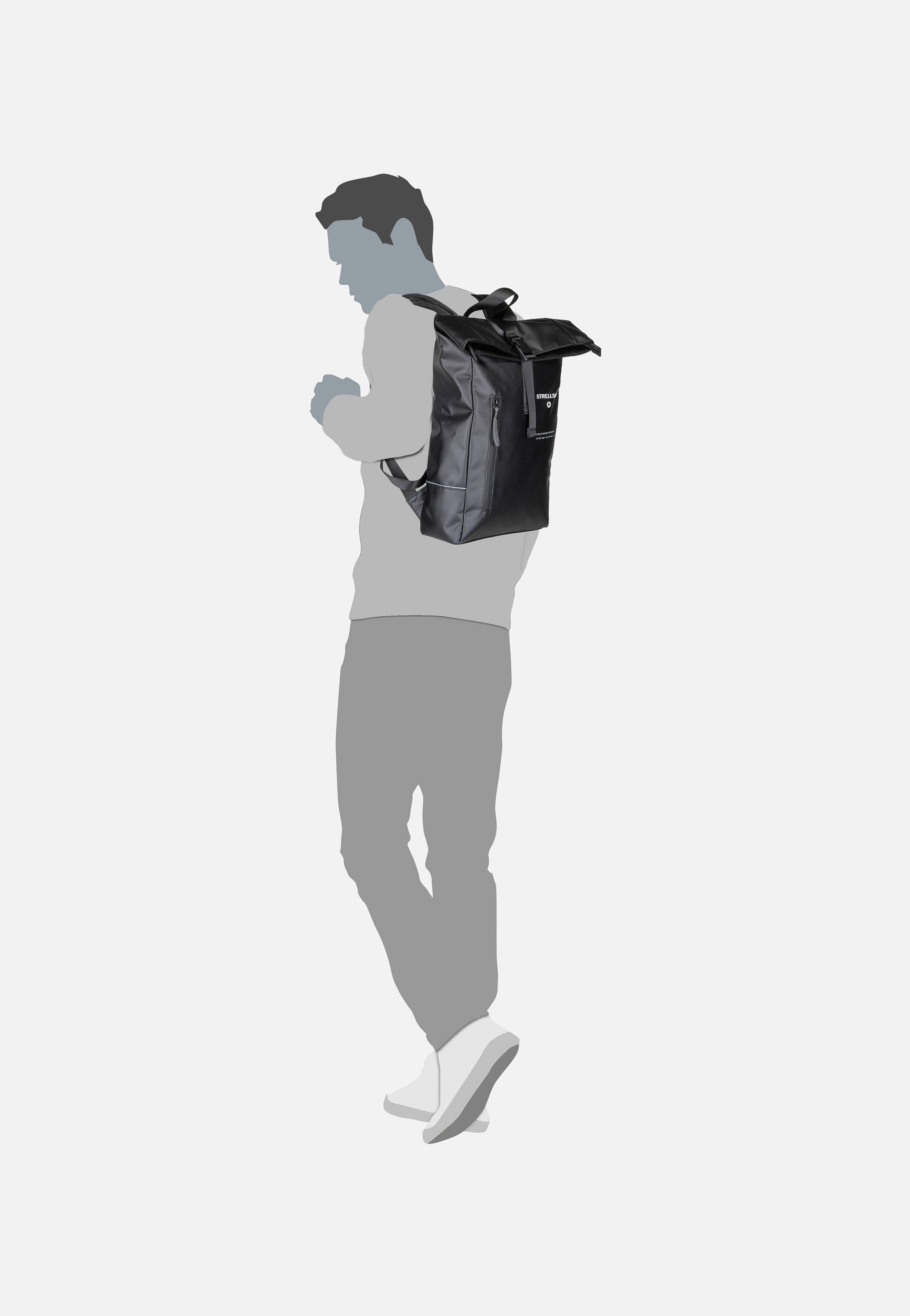Strellson - Stockwell 2.0 Eddie SVF Black - Rolltop Backpack | Men-Image