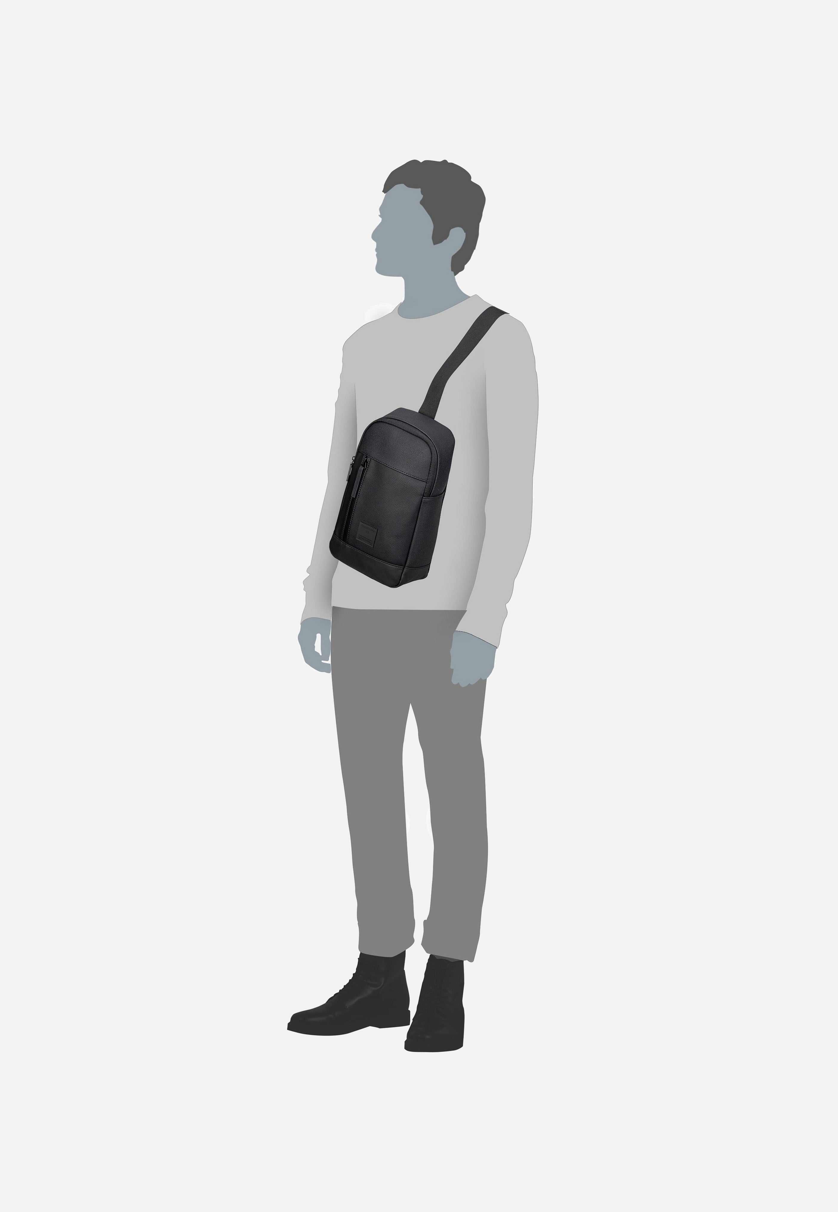 Strellson - Westferry Chris MVZ Black - Sling Bag | Men-Image