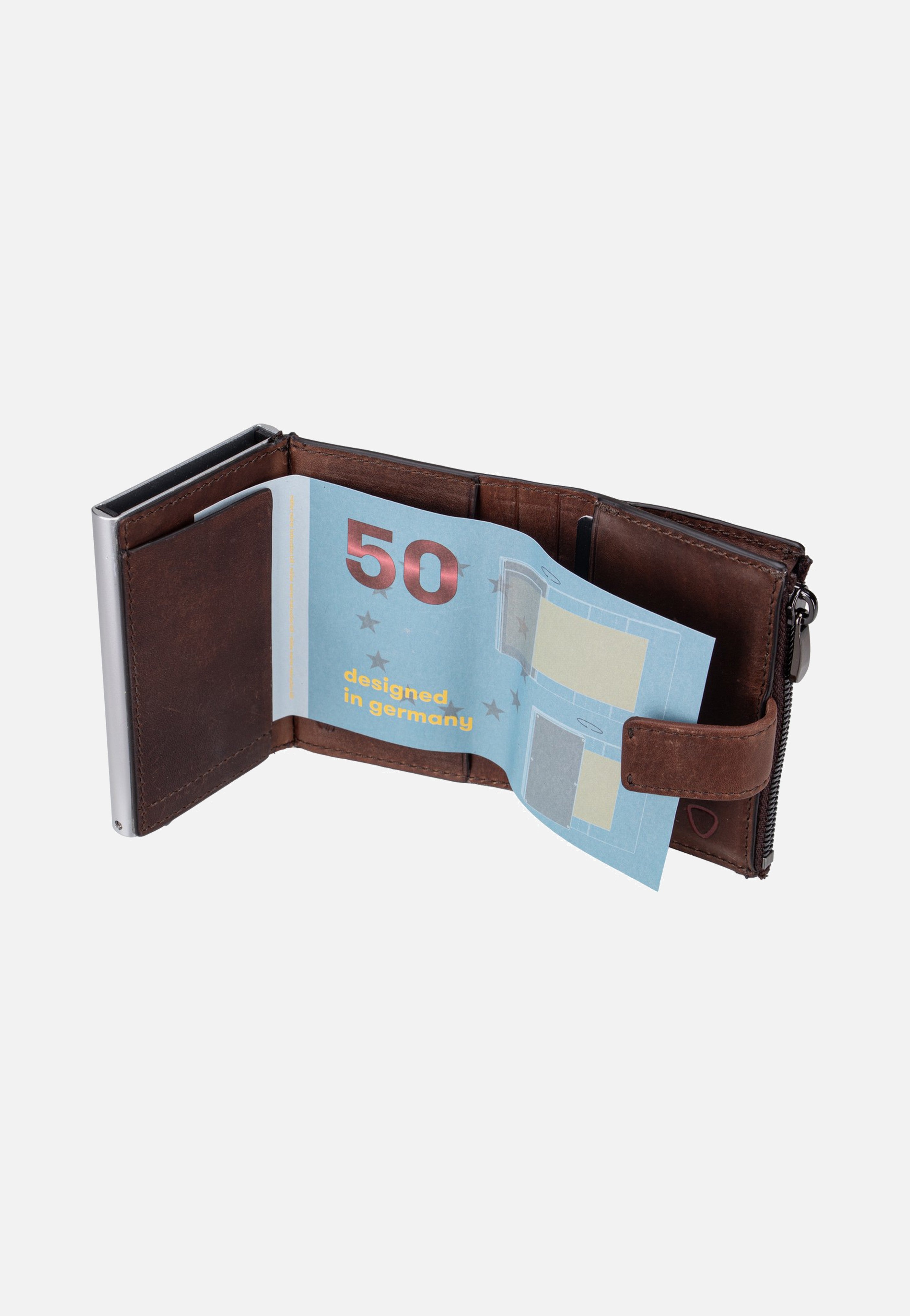 Strellson Camden C-Four E-Cage SV8 Dark Brown Portemonnaie