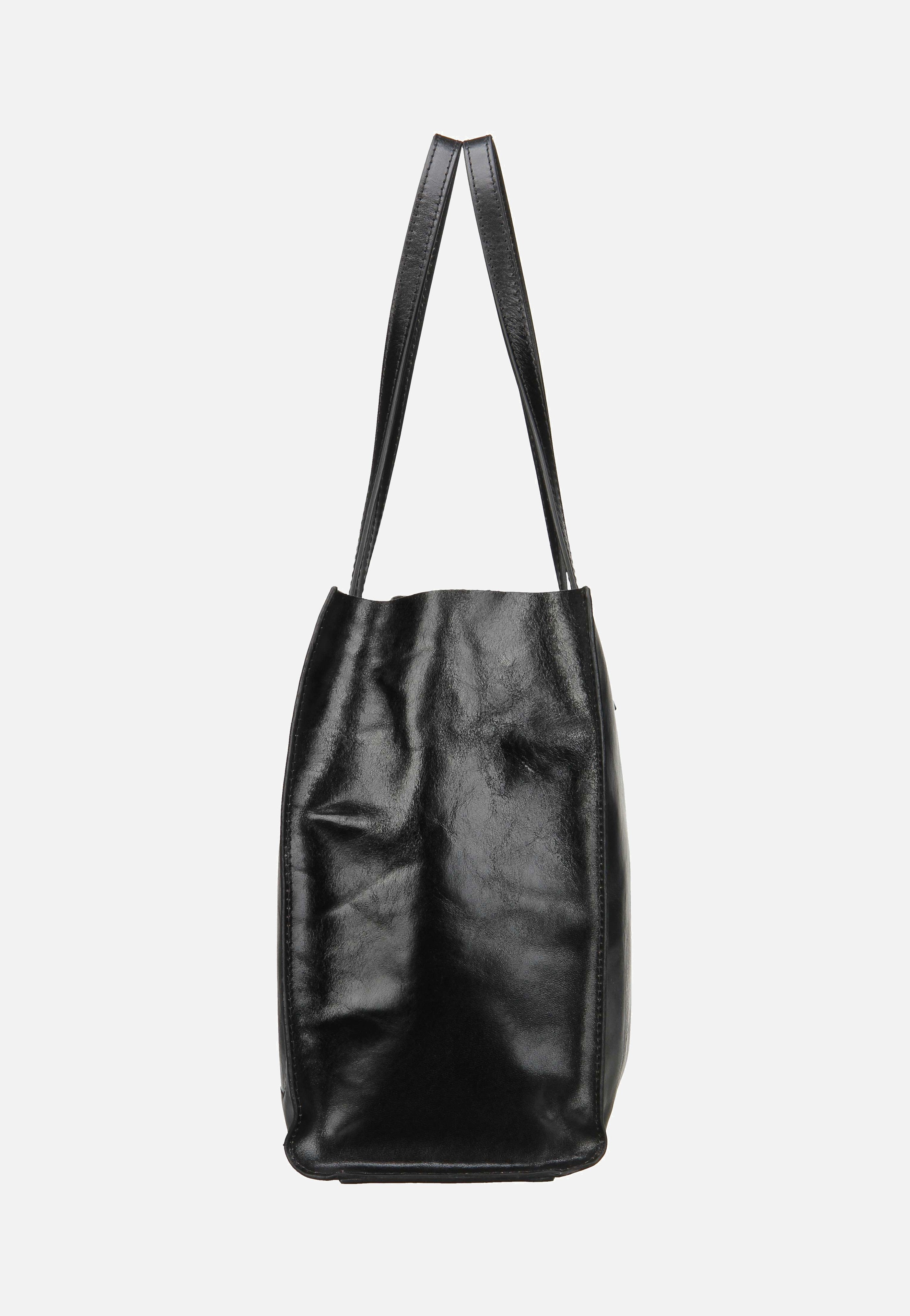 The Bridge - Mirra Shopping with Zip 1314 Nero/Oro - Shopper | Women-Image