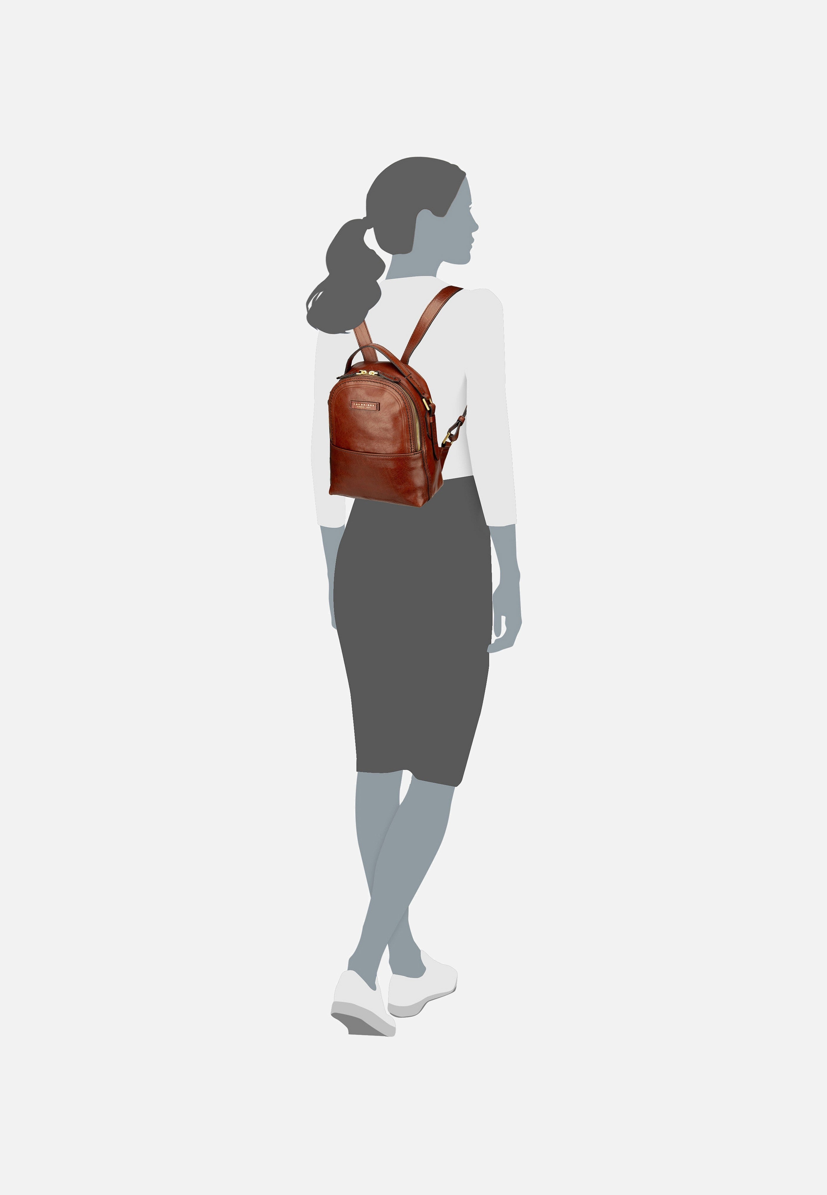 The Bridge Pearl District 4123 Marrone/Oro Rucksack