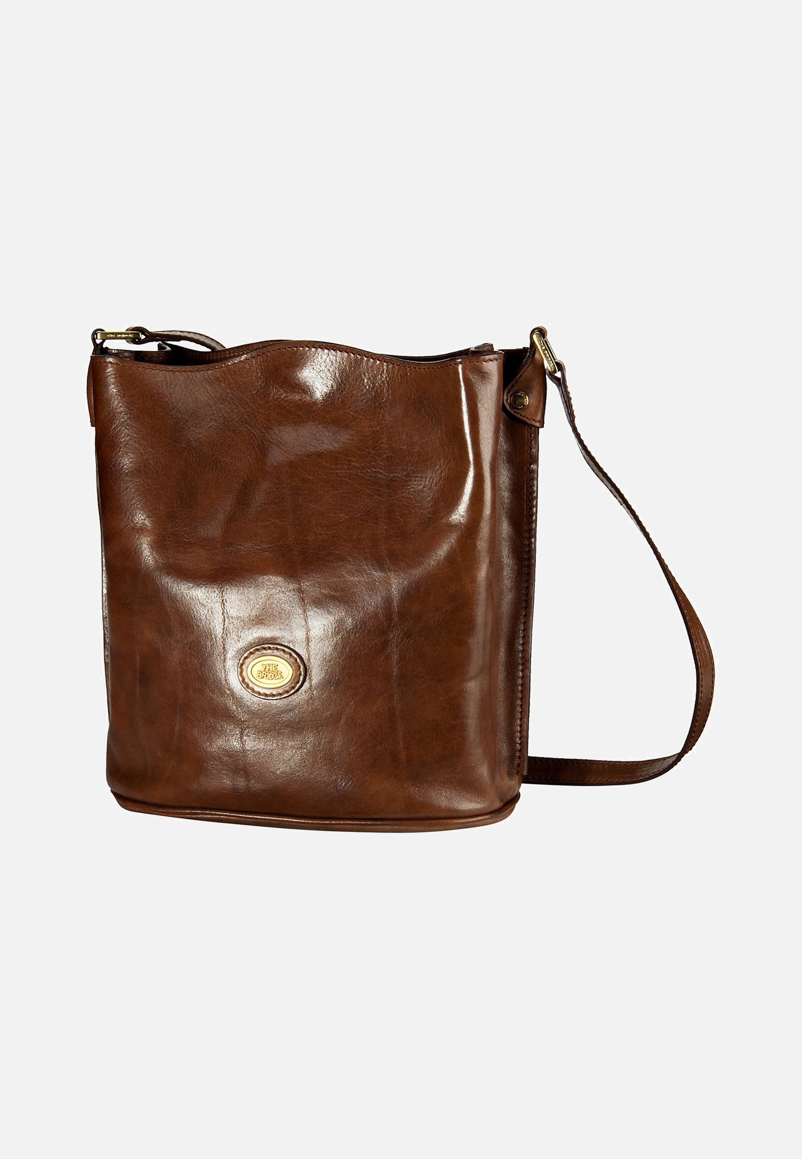 The Bridge Story Donna Ledertasche Braun Beuteltasche