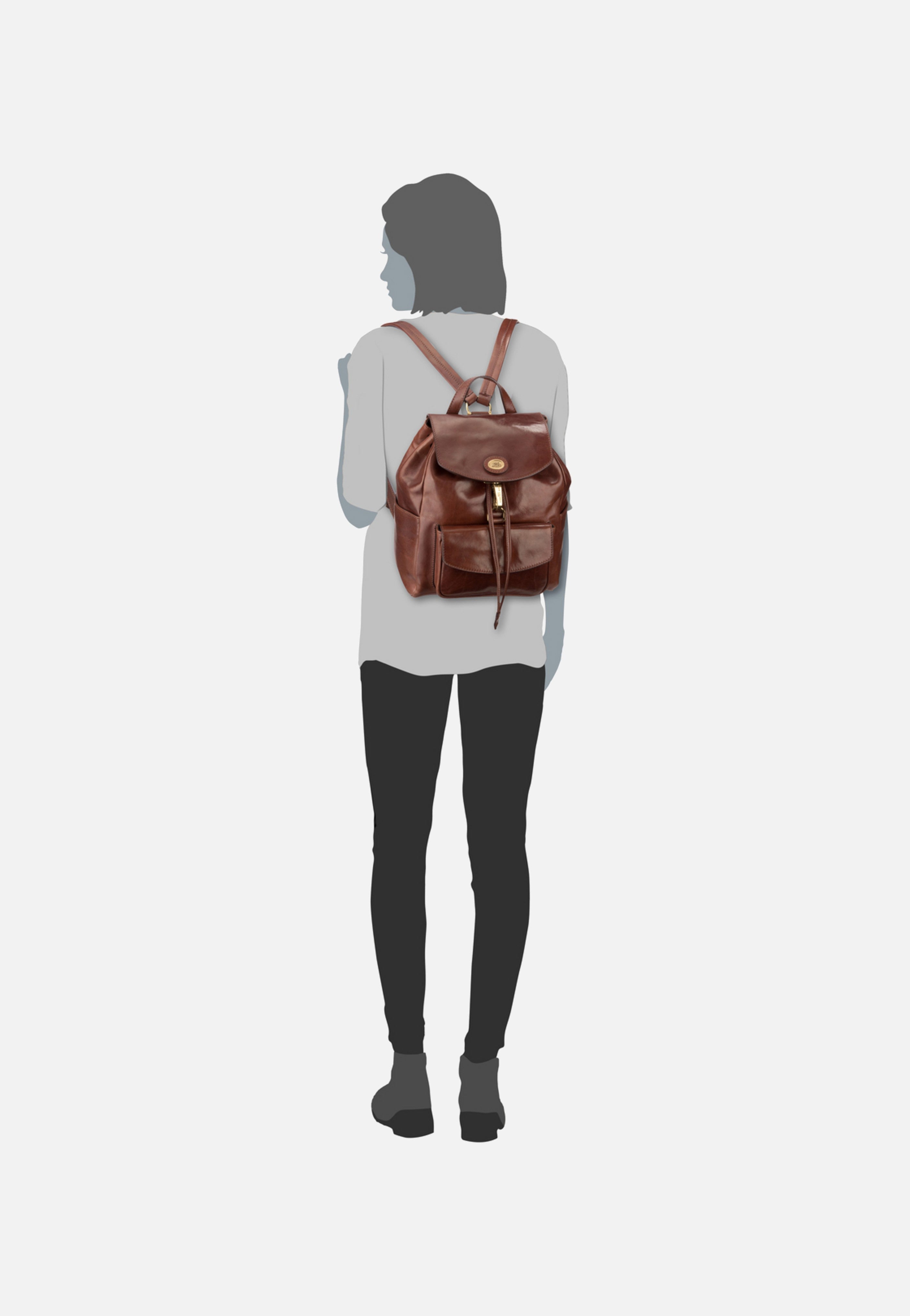The Bridge - Story Donna 7042 Marrone - Backpack | Women-Image