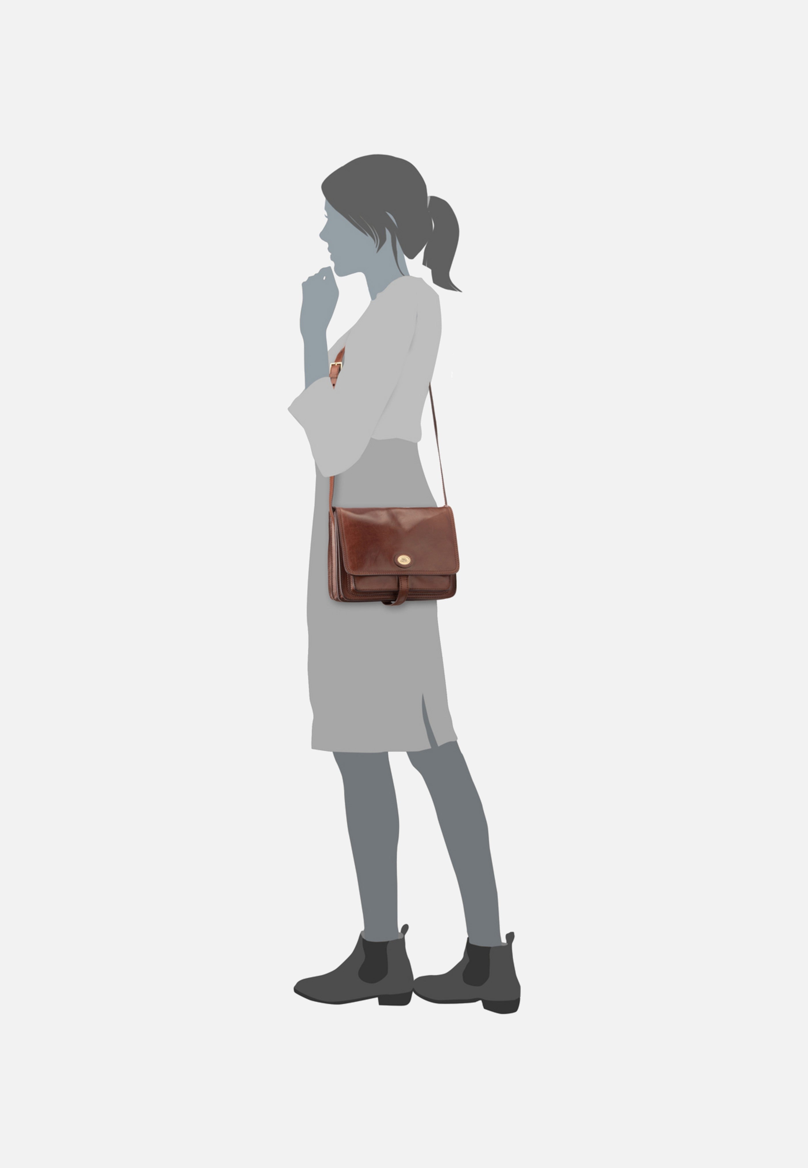 The Bridge - Story Donna 4182 Marrone - Crossbody Bag | Women-Image