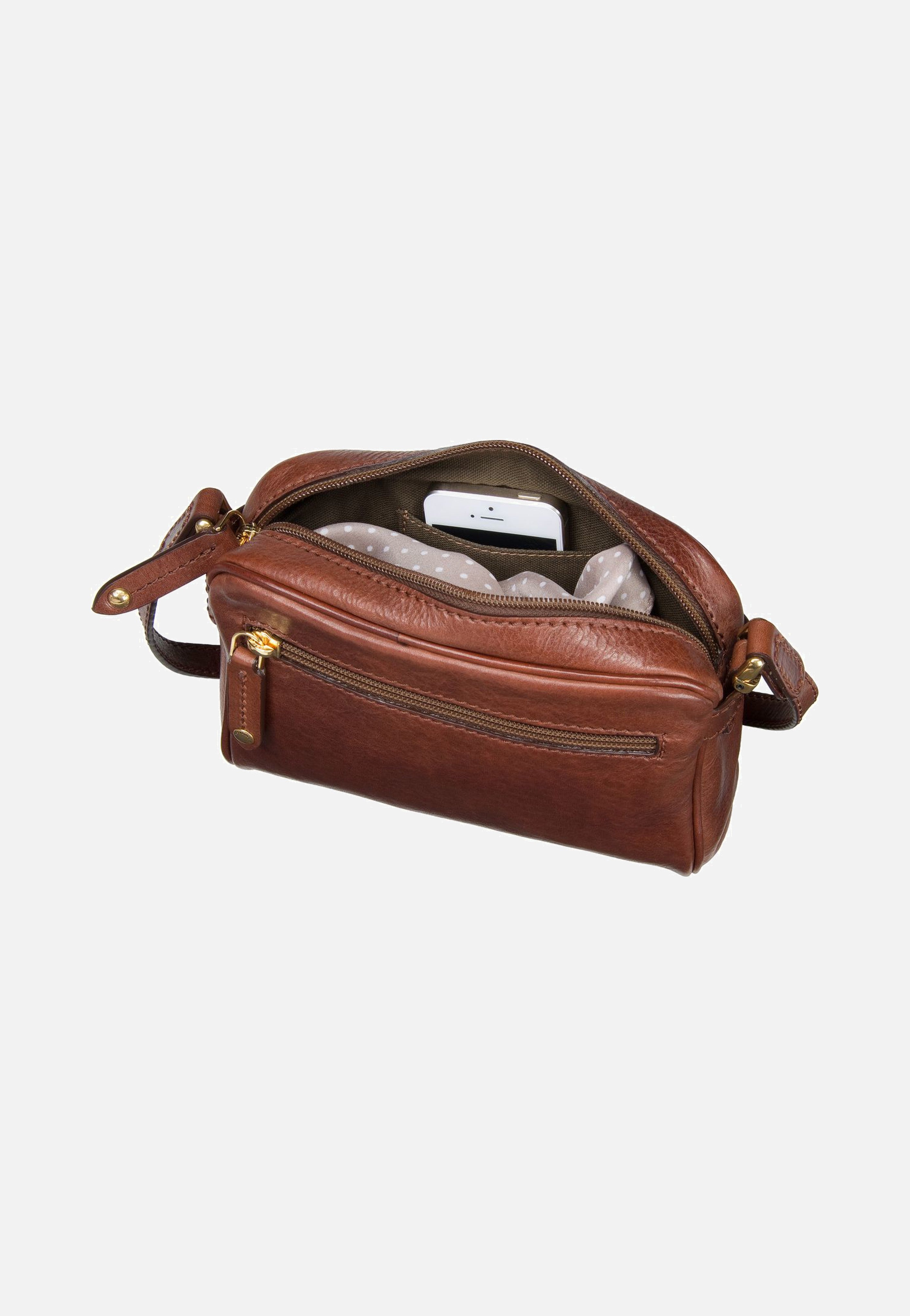 The Bridge Story Donna Shoulder Bag Marrone/Oro Umhängetasche