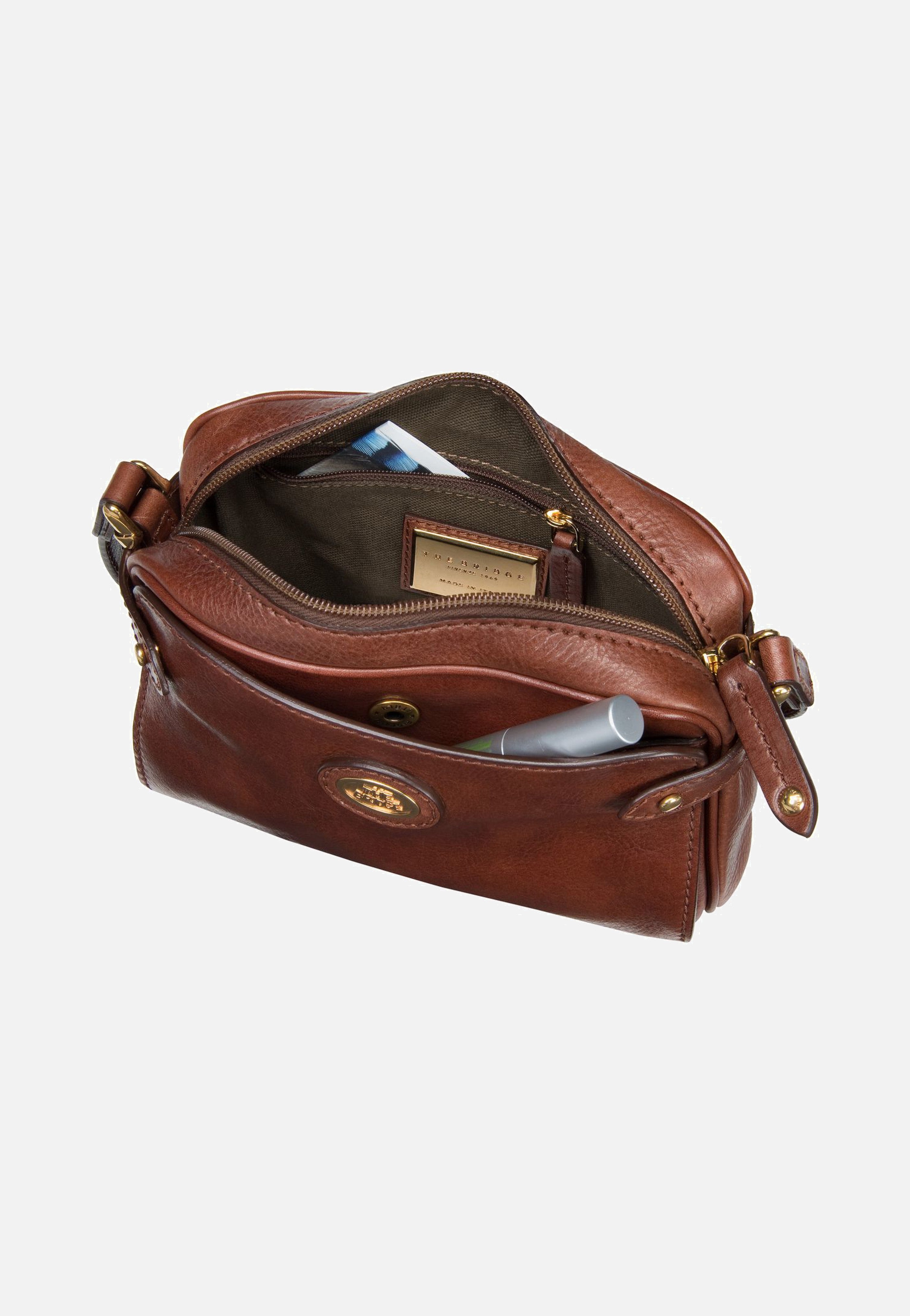 The Bridge Story Donna Shoulder Bag Marrone/Oro Umhängetasche
