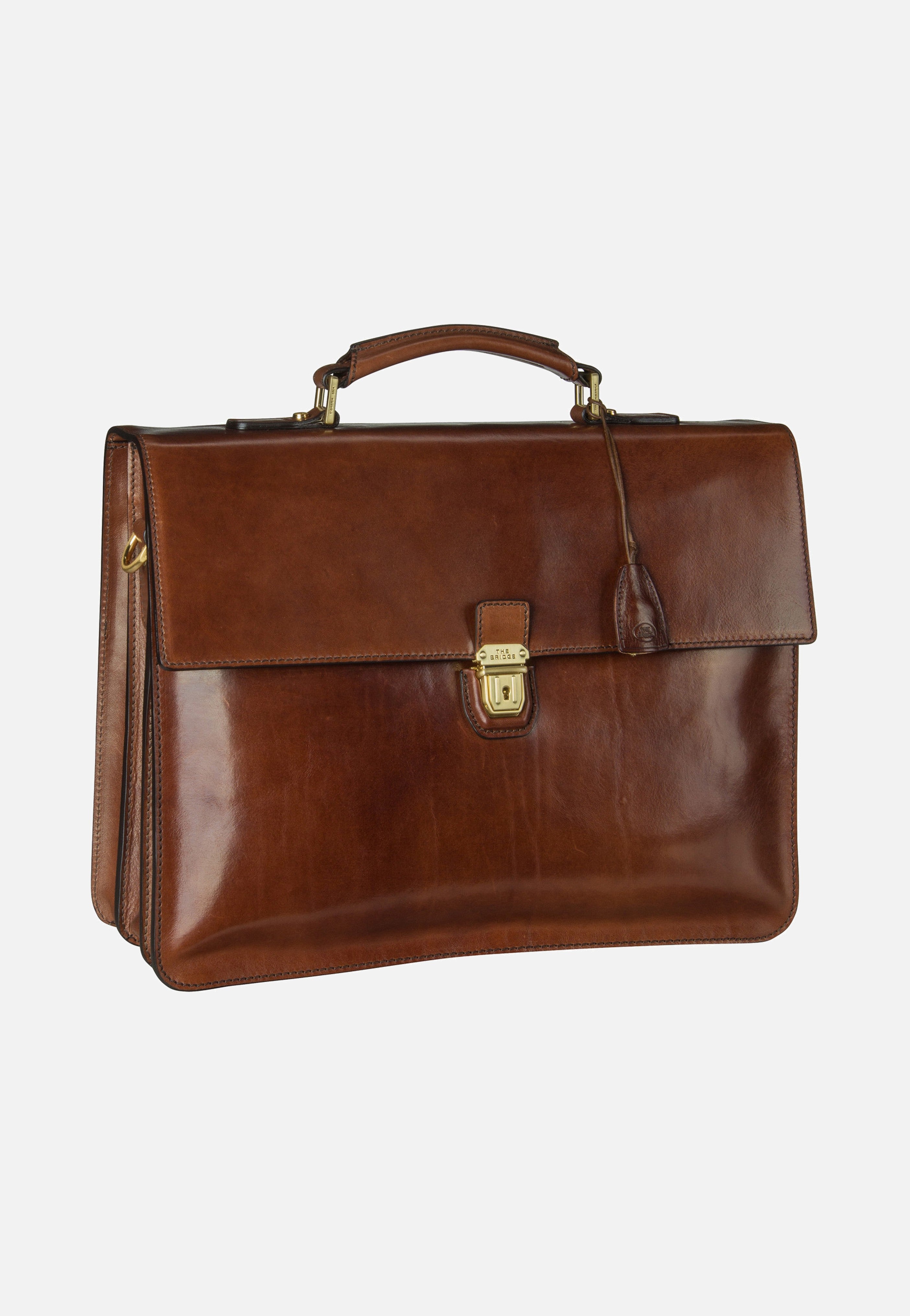 The Bridge - Story Uomo 3721 Marrone/Oro - Briefcase | Men-Image