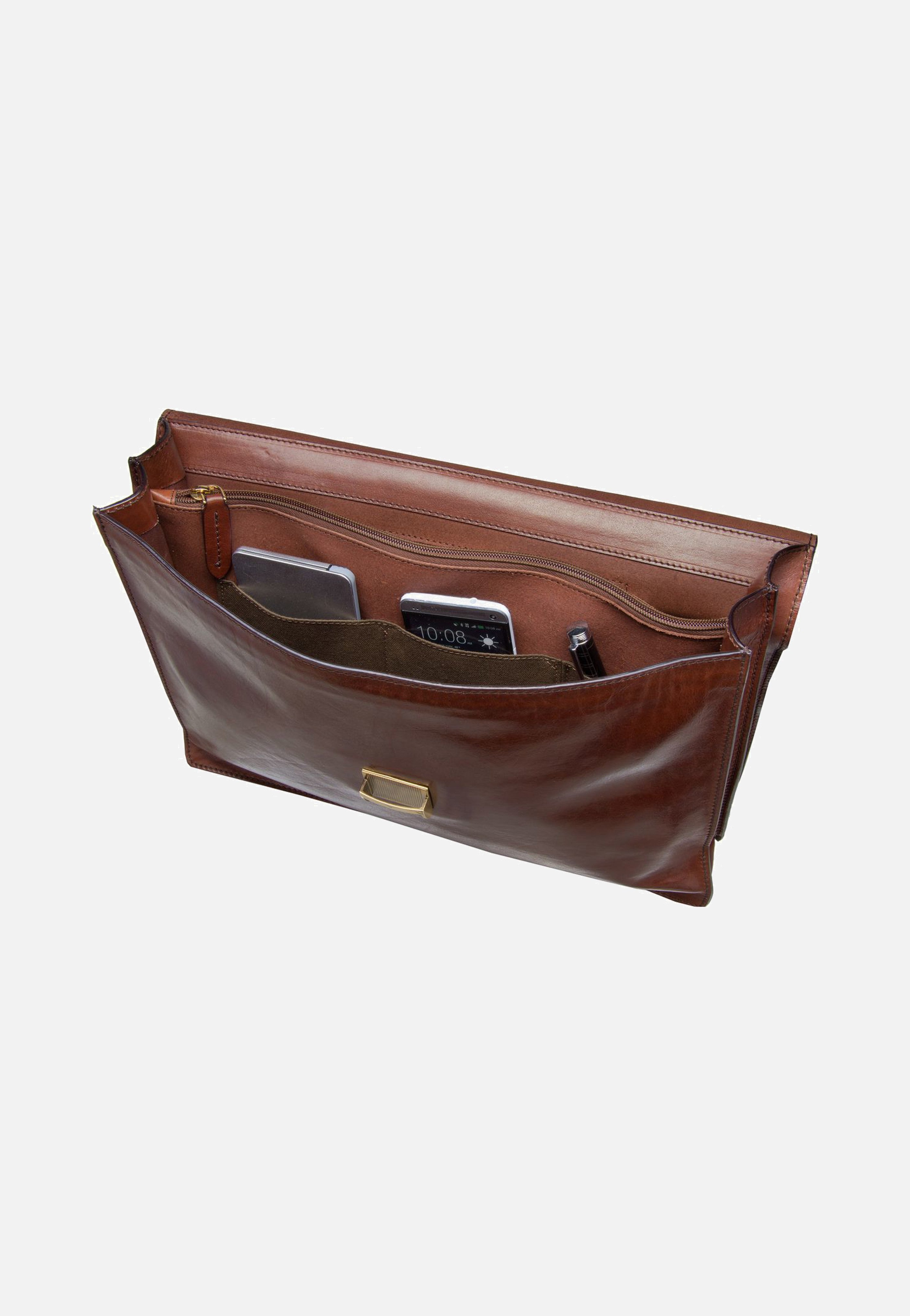 The Bridge - Story Uomo 2527 Marrone/Oro Vintage - Briefcase | Men-Image