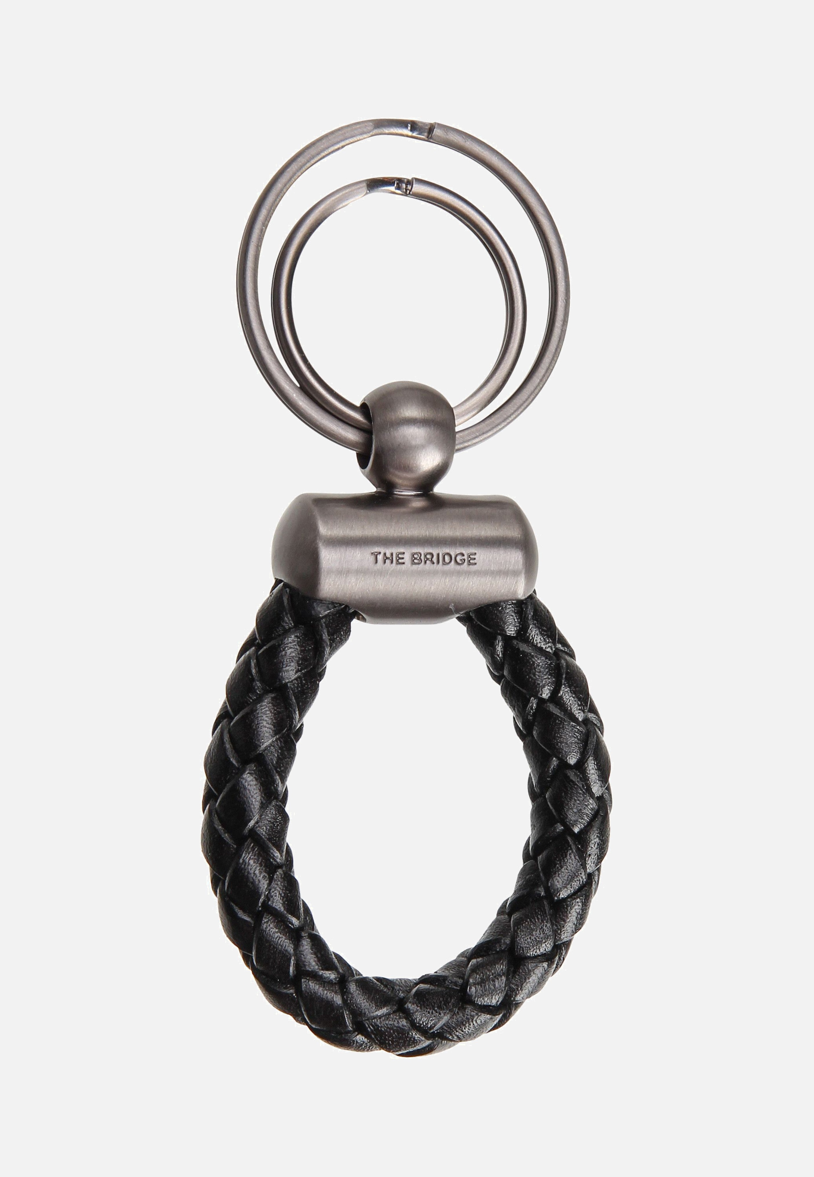 The Bridge Story Uomo Key Ring 9251 Nero/Rutenio Keychain
