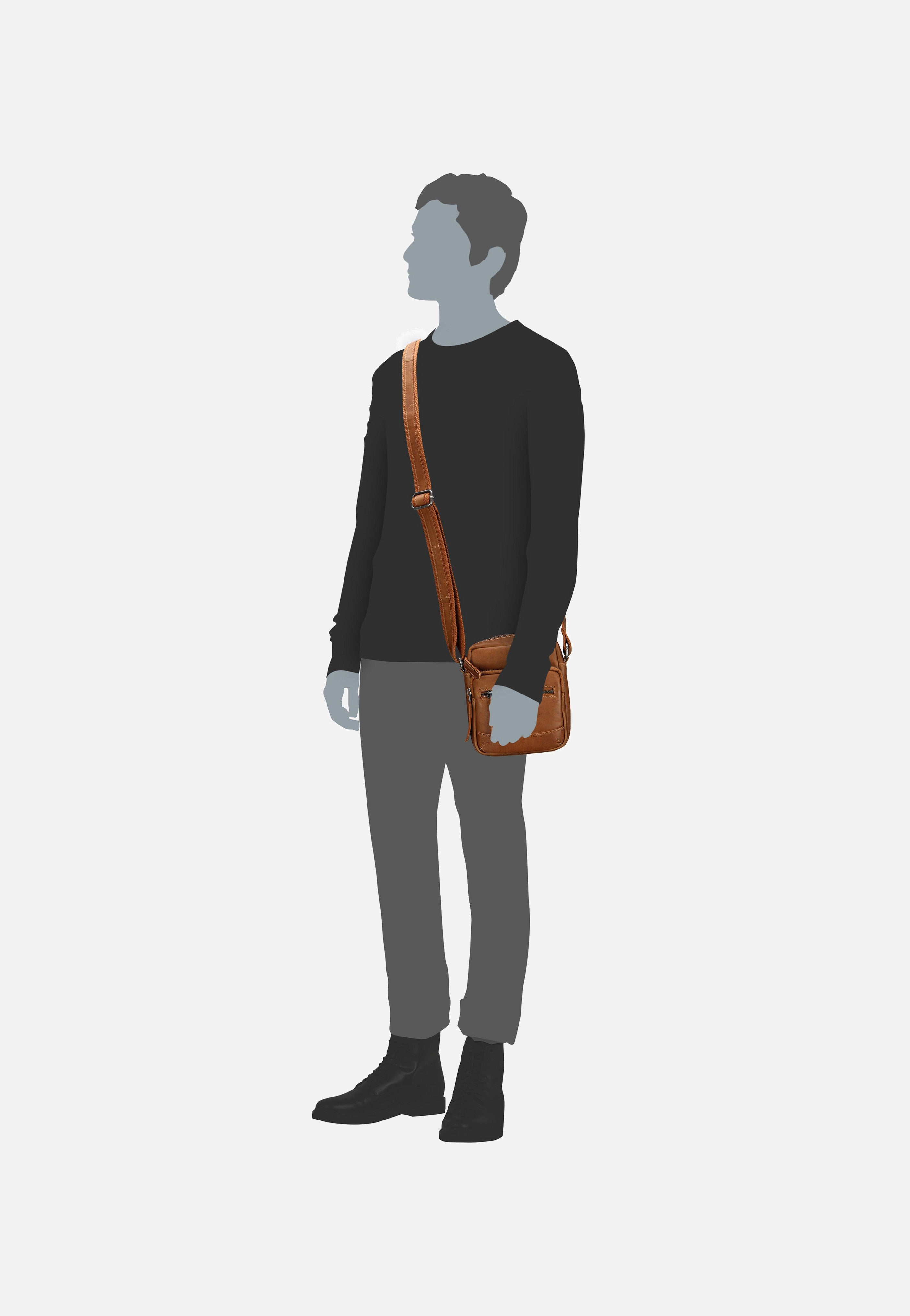 The Chesterfield Brand - Bremen 0979 Cognac - Shoulder Bag | Men-Image