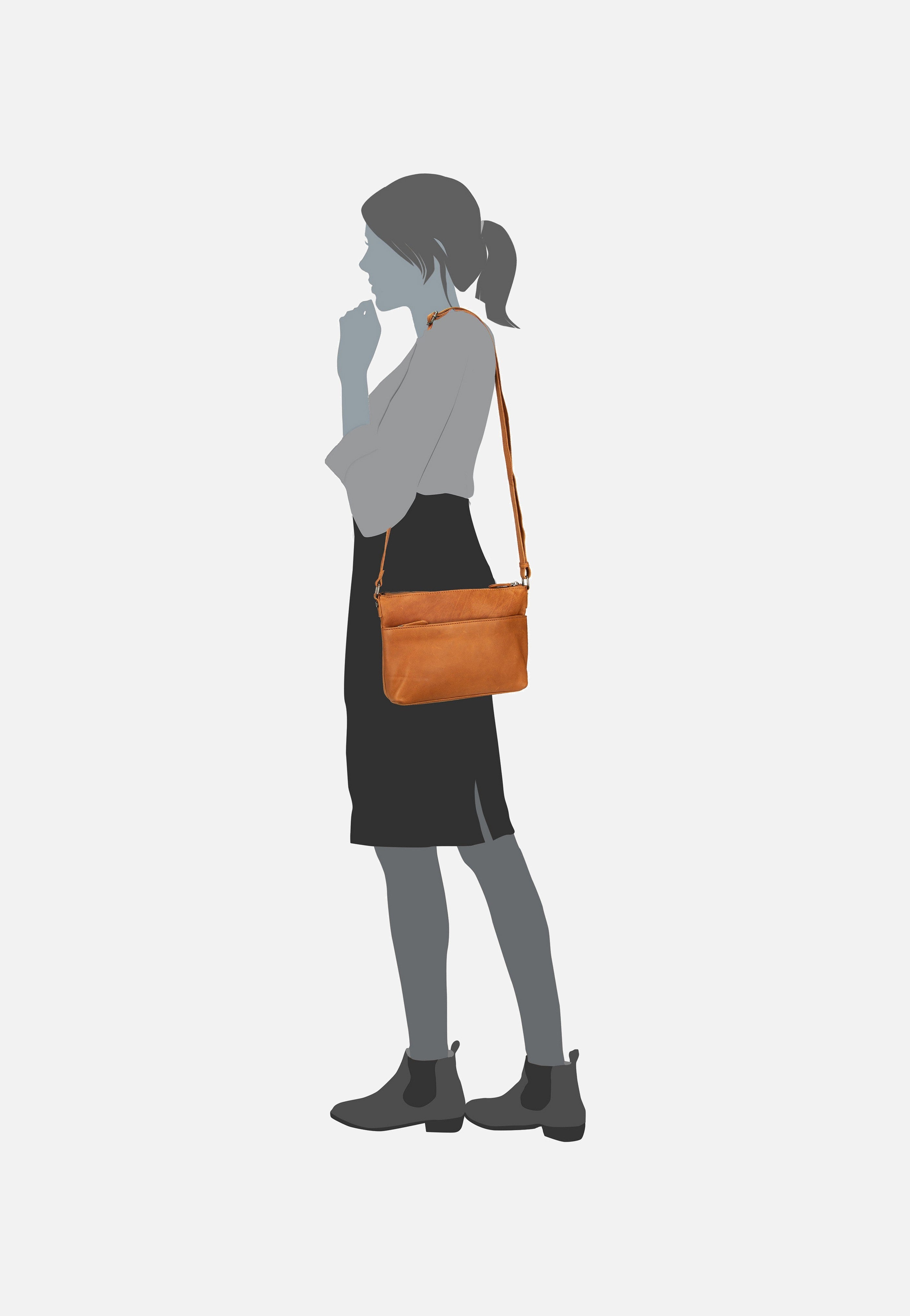 The Chesterfield Brand - Durban 1316 Cognac - Crossbody Bag | Neutral-Image