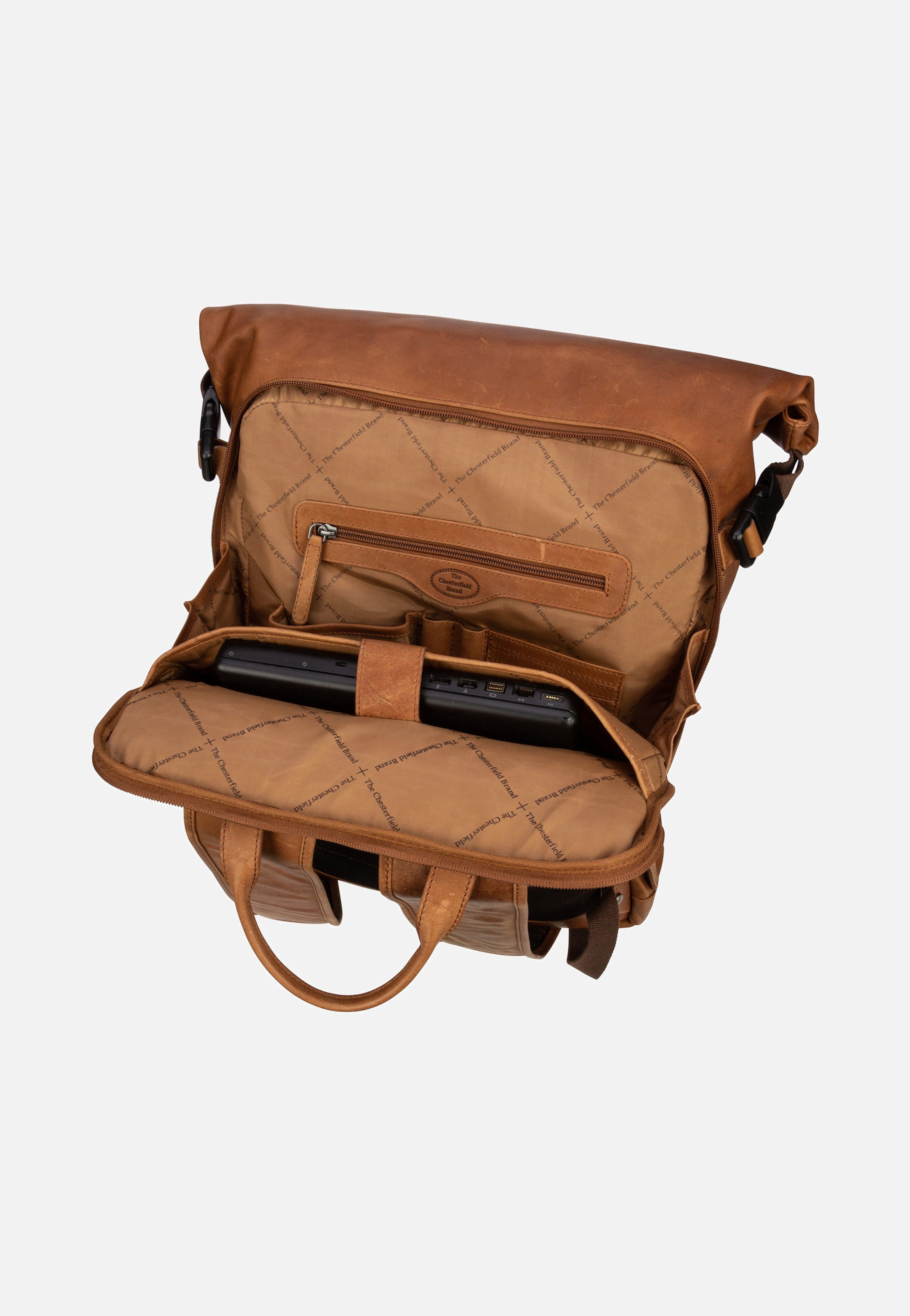 The Chesterfield Brand - Liverpool 0309 Cognac - Rolltop Backpack | Men-Image