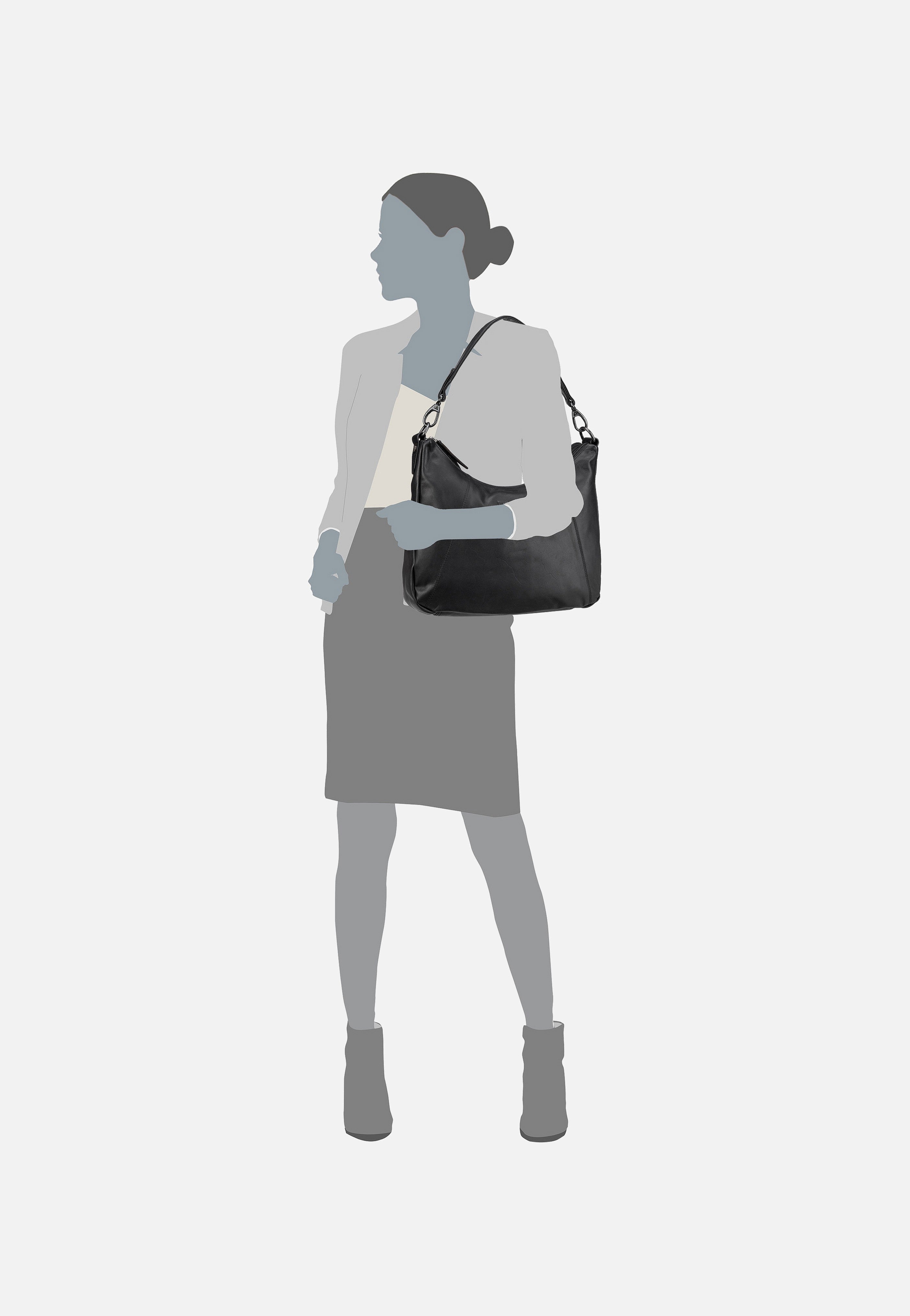The Chesterfield Brand - Marle 1297 Black - Hobo Bag | Women-Image