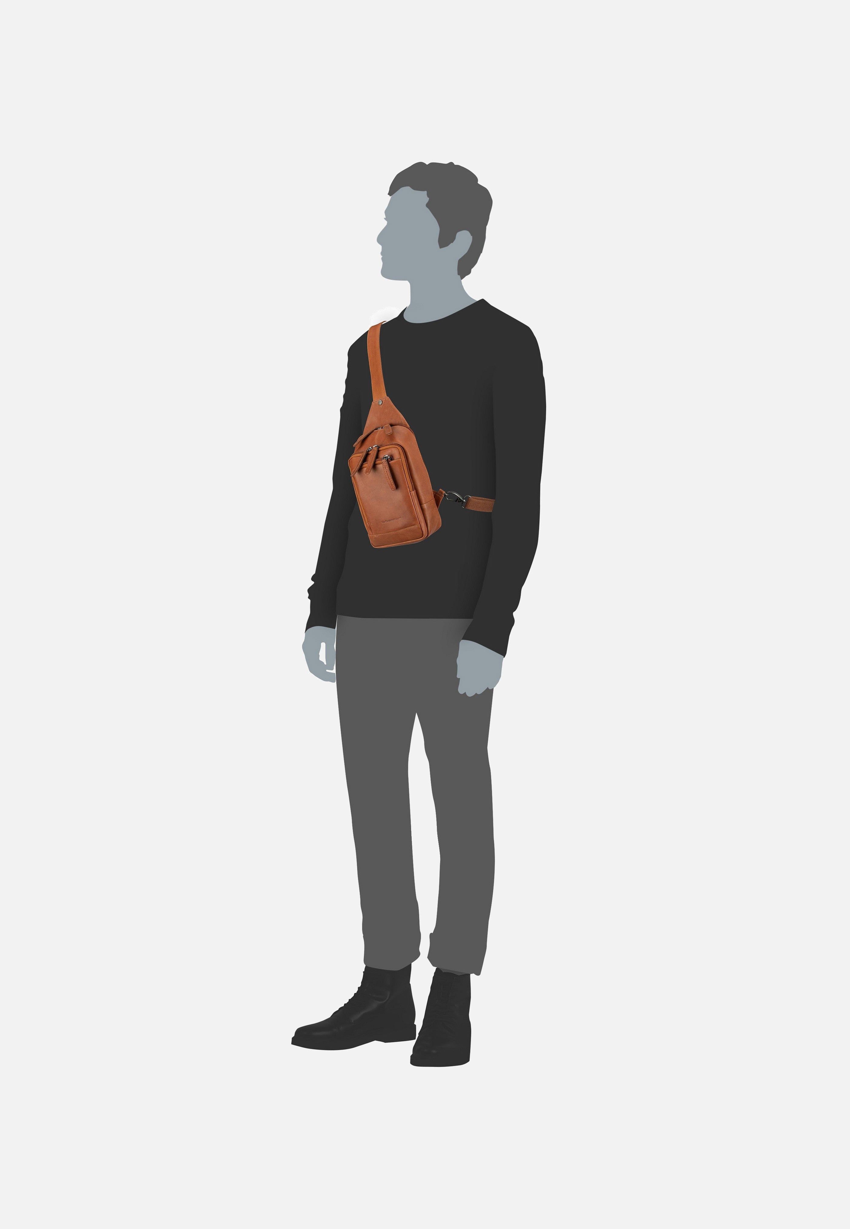 The Chesterfield Brand - Riga 0284 Cognac - Sling Bag | Men-Image