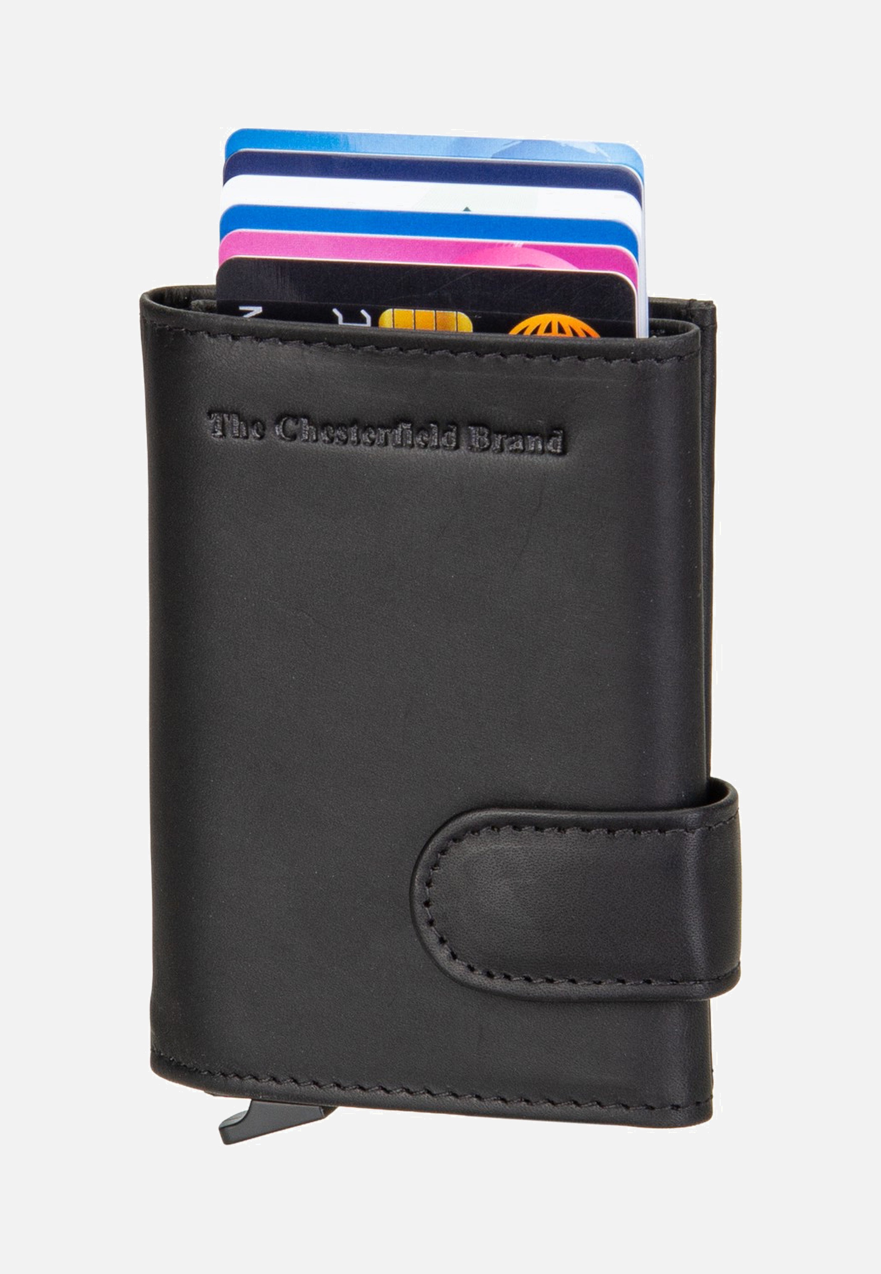 The Chesterfield Brand Frankfurt 0456 Black Card Holder