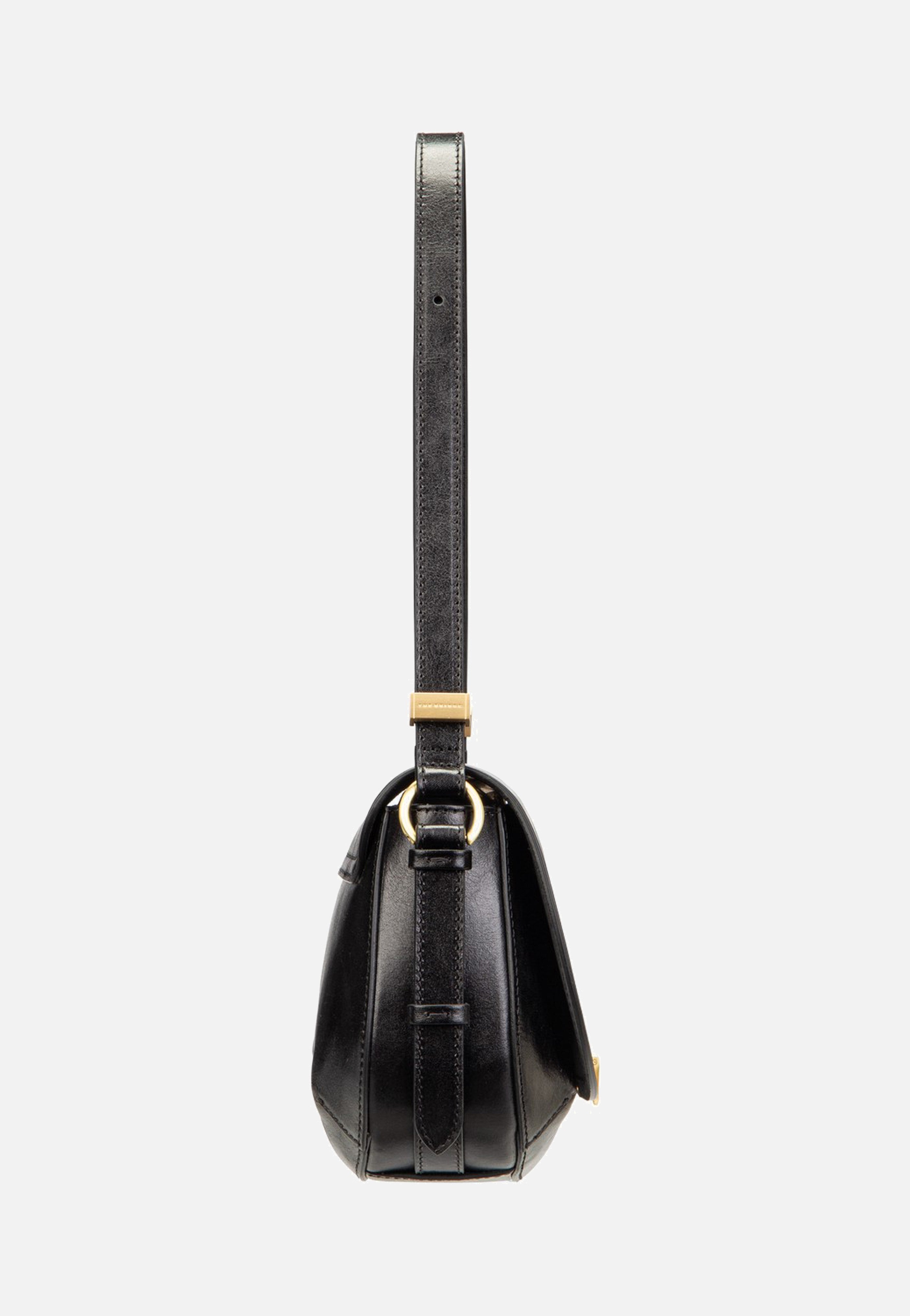 The Bridge Federica Crossbody Nero/Oro Umhängetasche
