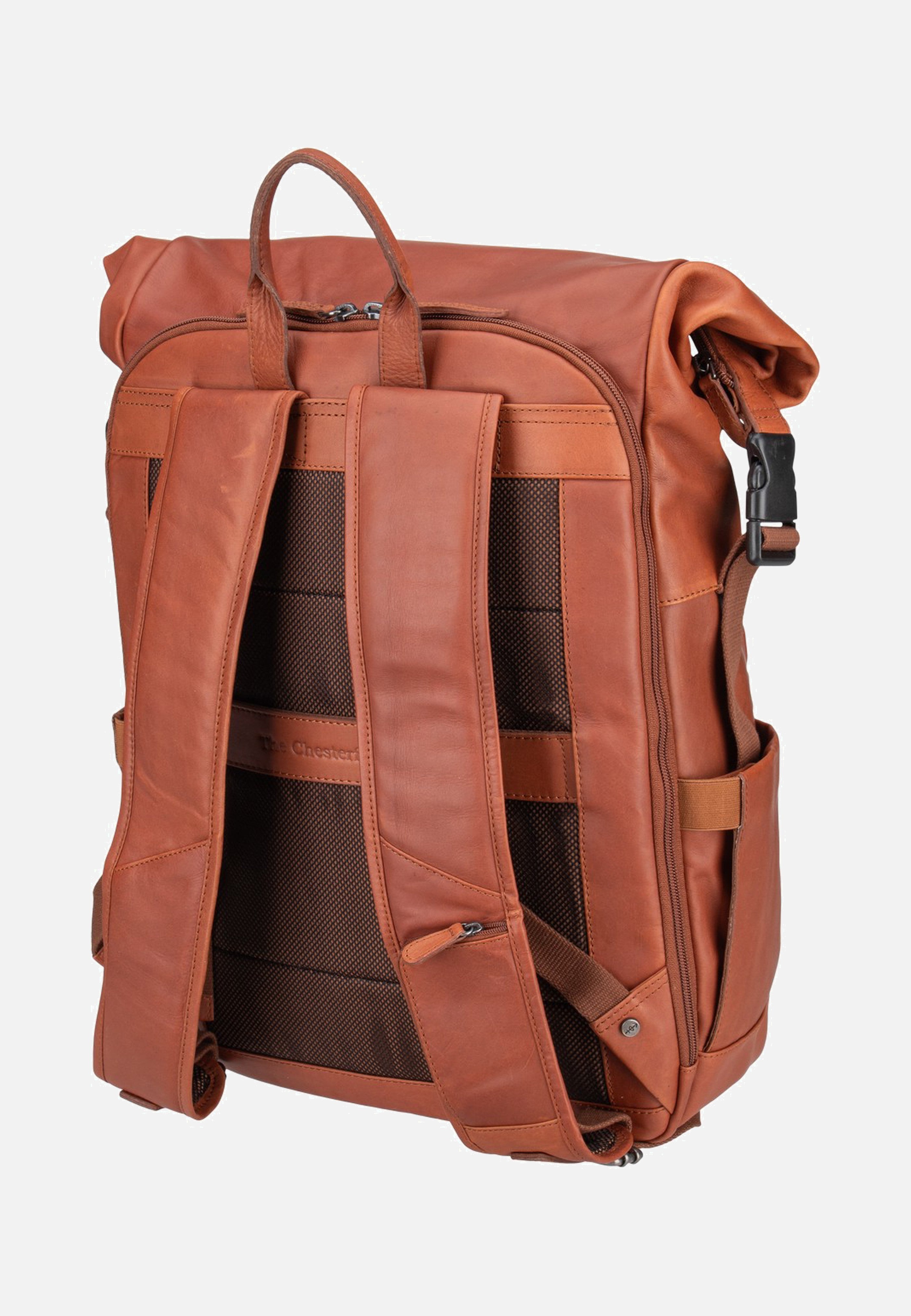 The Chesterfield Brand Remo 0713 Cognac Rolltop Rucksack