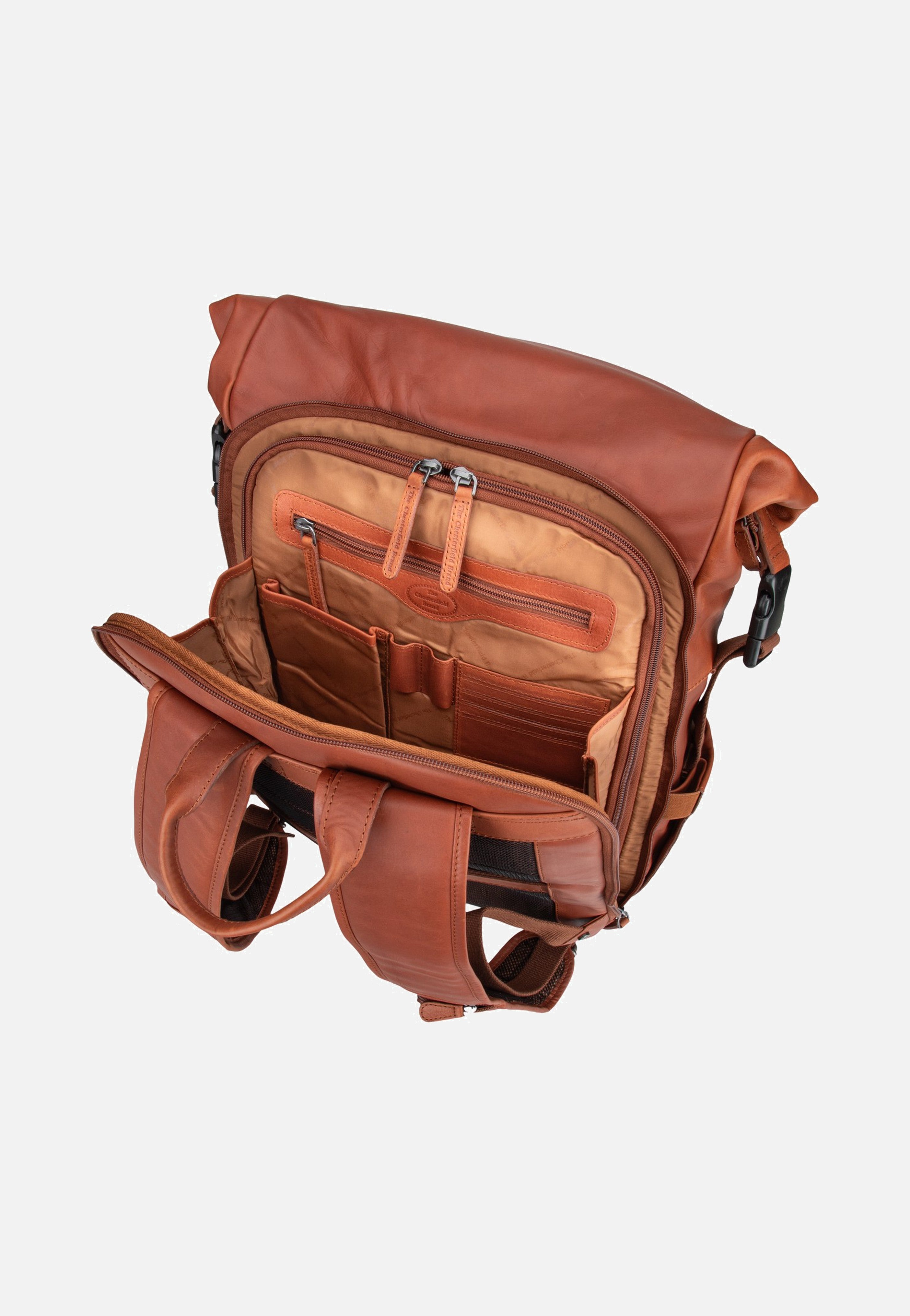 The Chesterfield Brand Remo 0713 Cognac Rolltop Rucksack