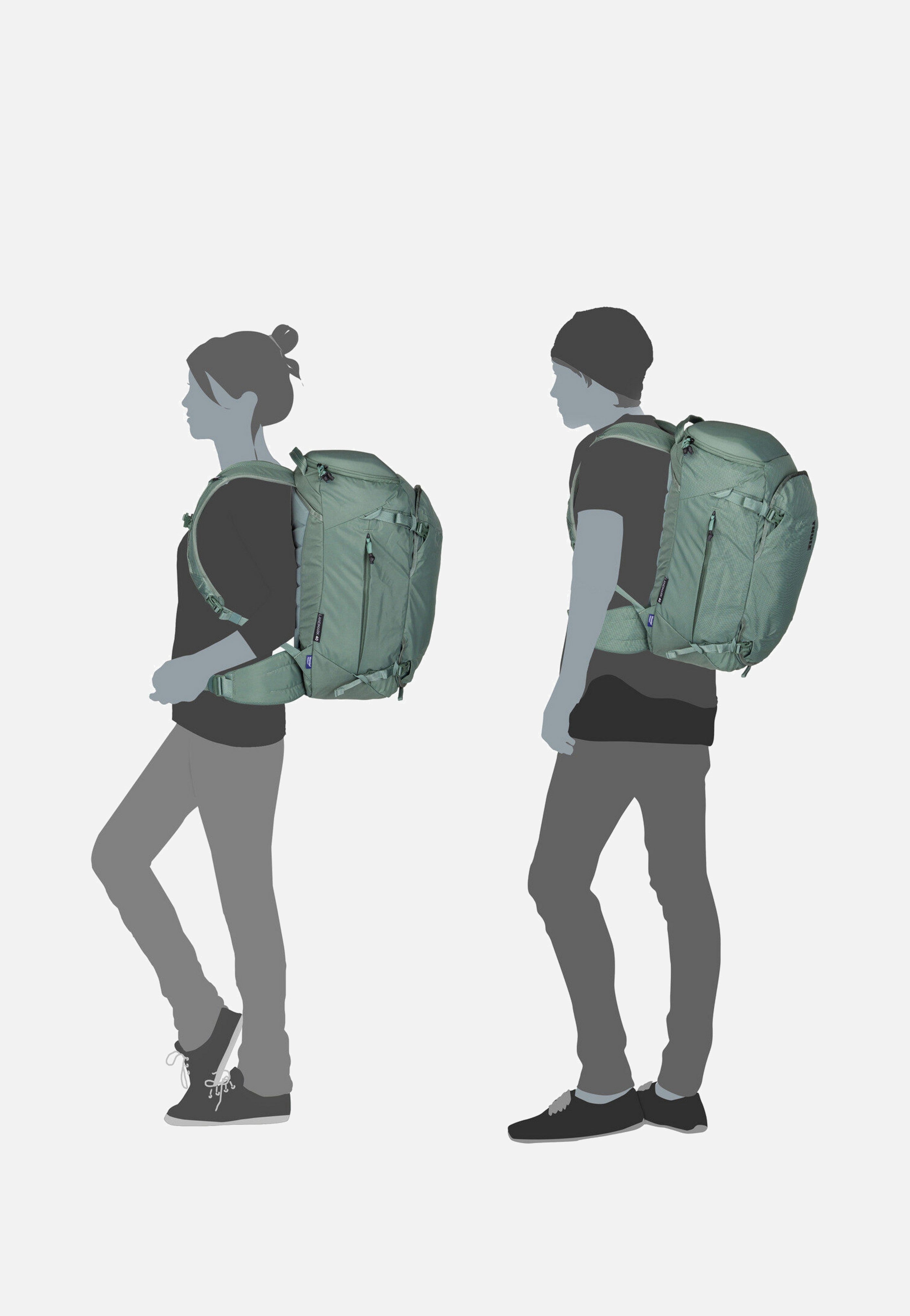 Thule - Landmark Travel 40L Hazy Green - Travel Backpack | Neutral-Image