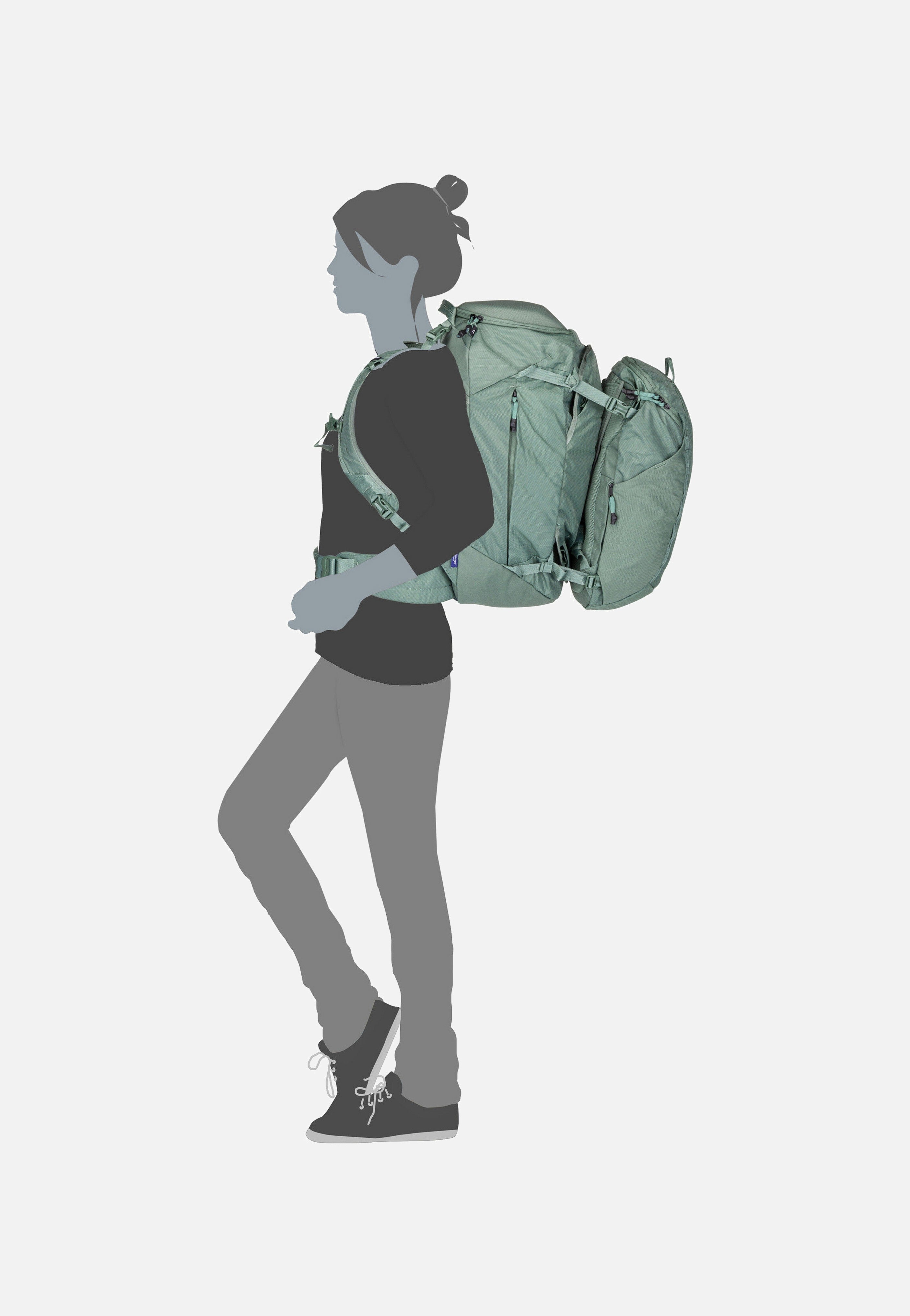 Thule - Landmark Travel 60L Women Hazy Green - Travel Backpack | Women-Image