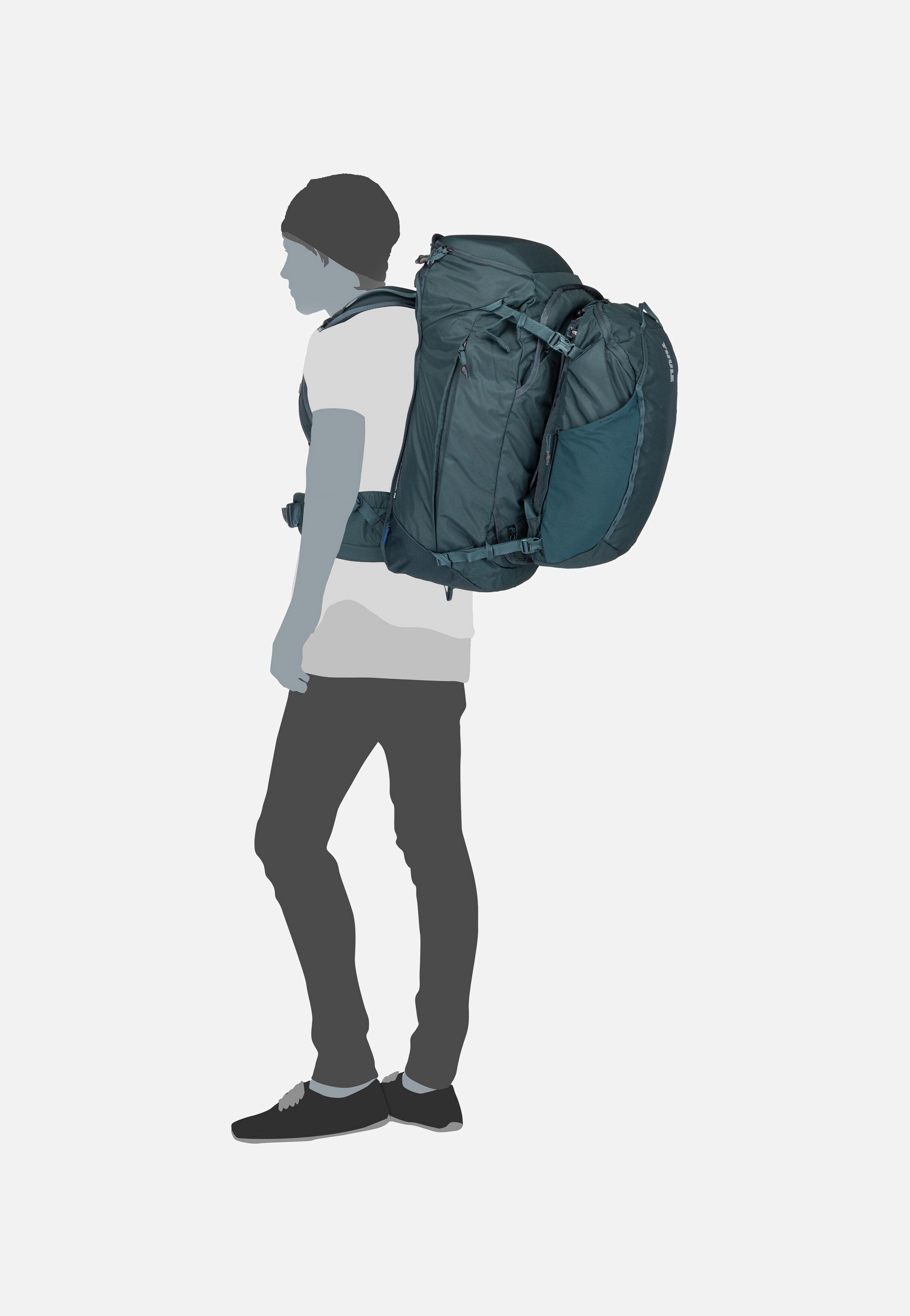 Thule - Landmark Travel 70L Darkest Blue - Travel Backpack | Neutral-Image