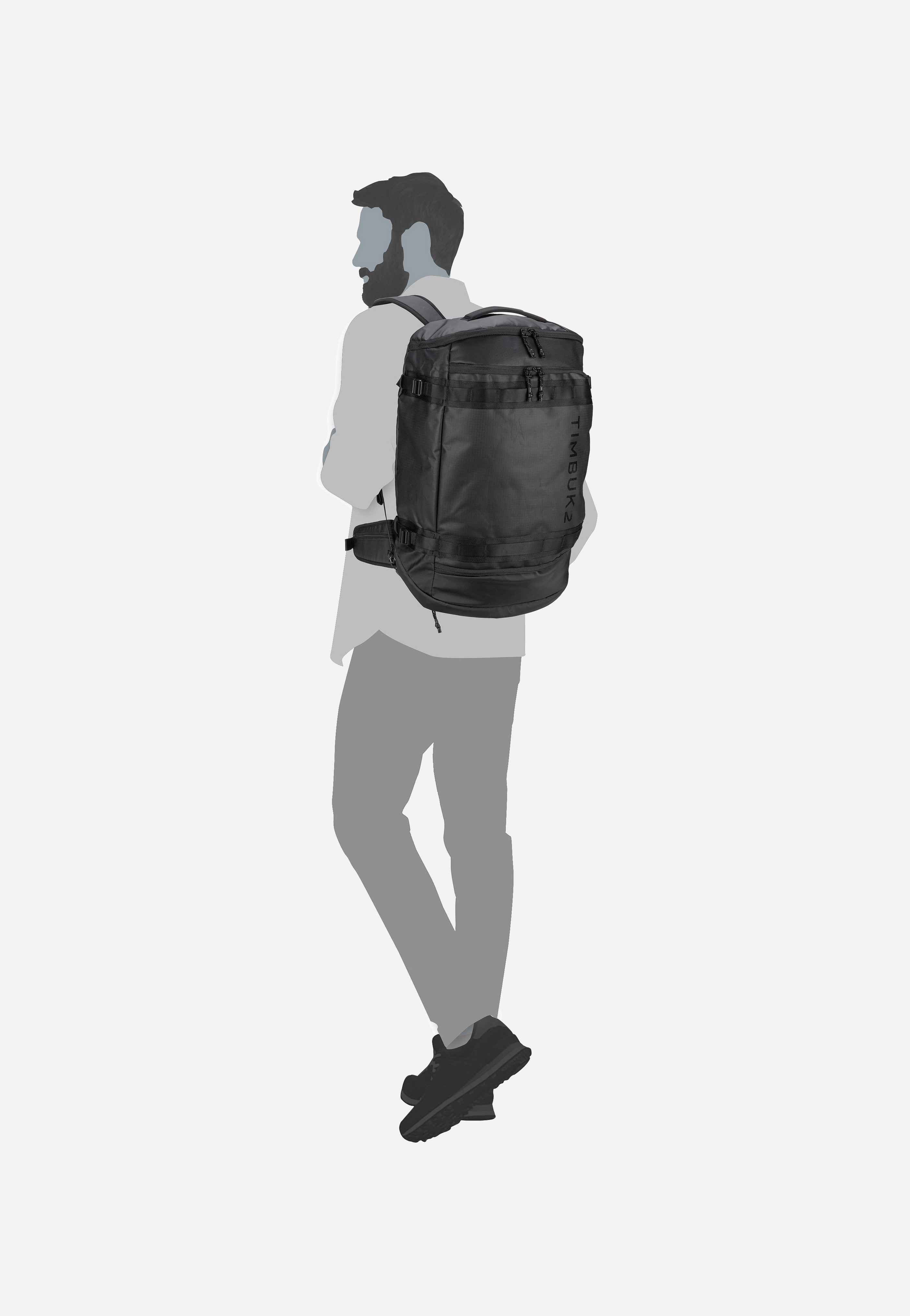 Timbuk2 Impulse Pack Jet Black Travel Rucksack
