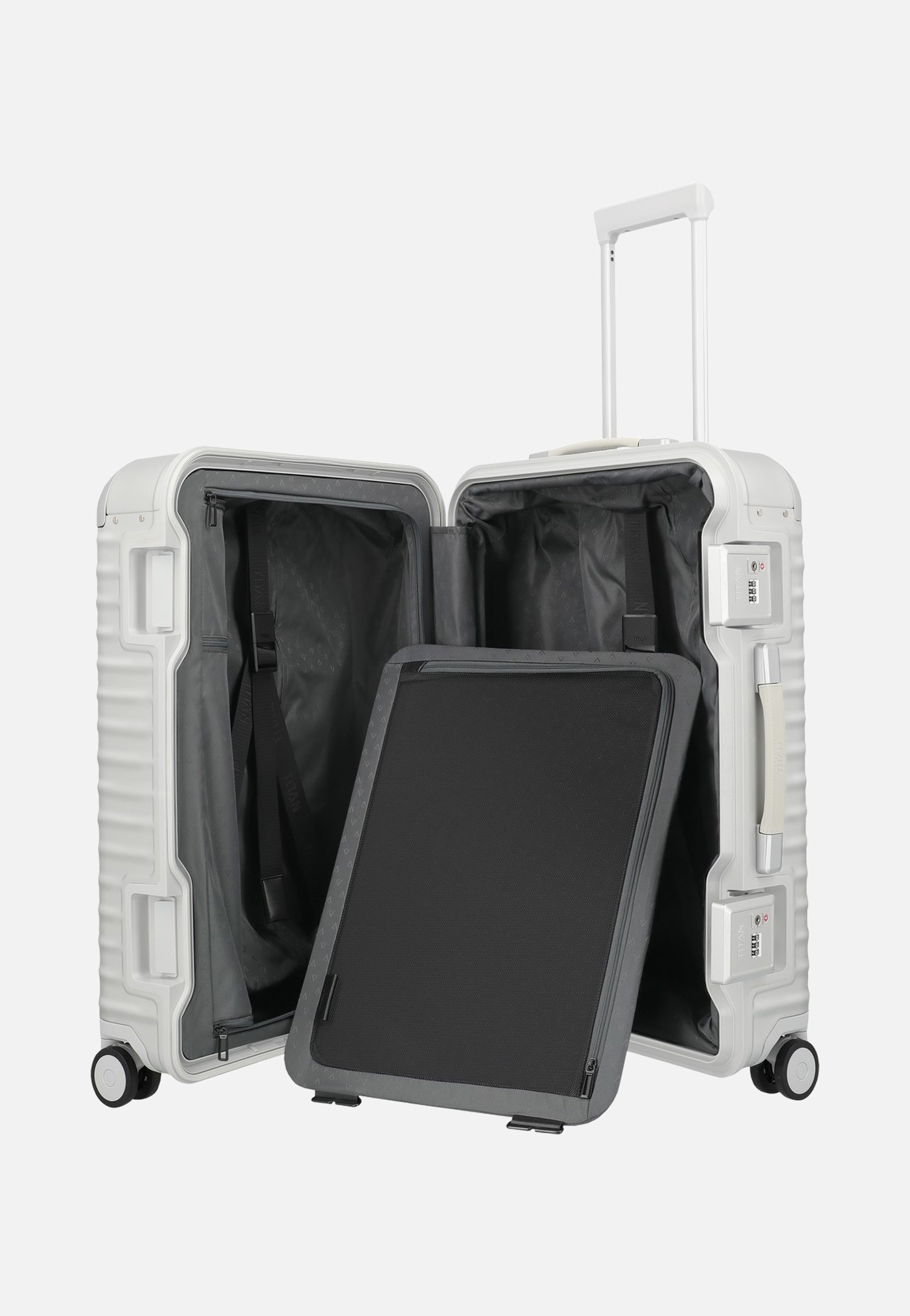 Titan ETERNITY 4w Trolley M+ Silver Koffer