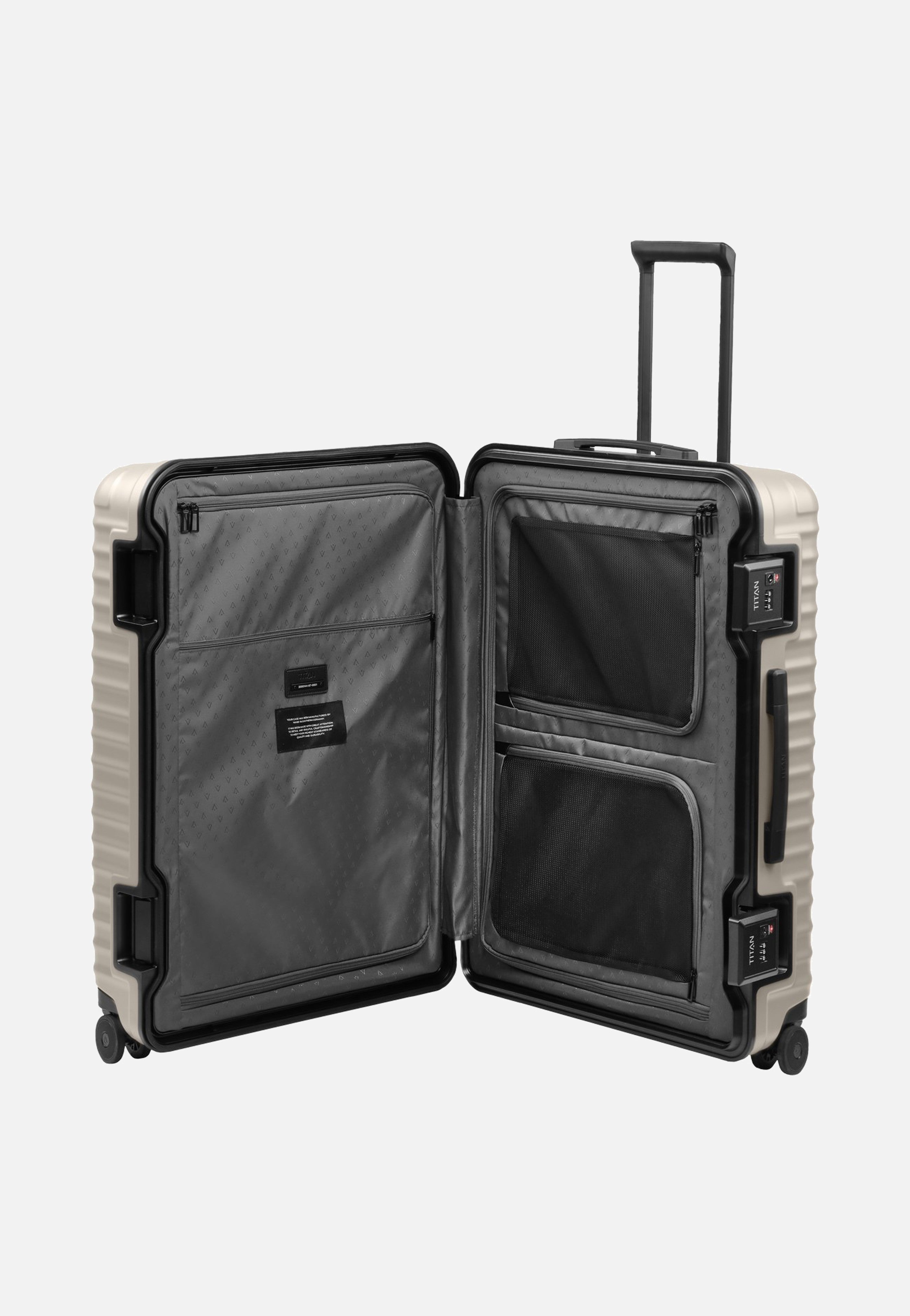 Titan OVERSEAS 4w Trolley L Moonstone Grey Suitcase