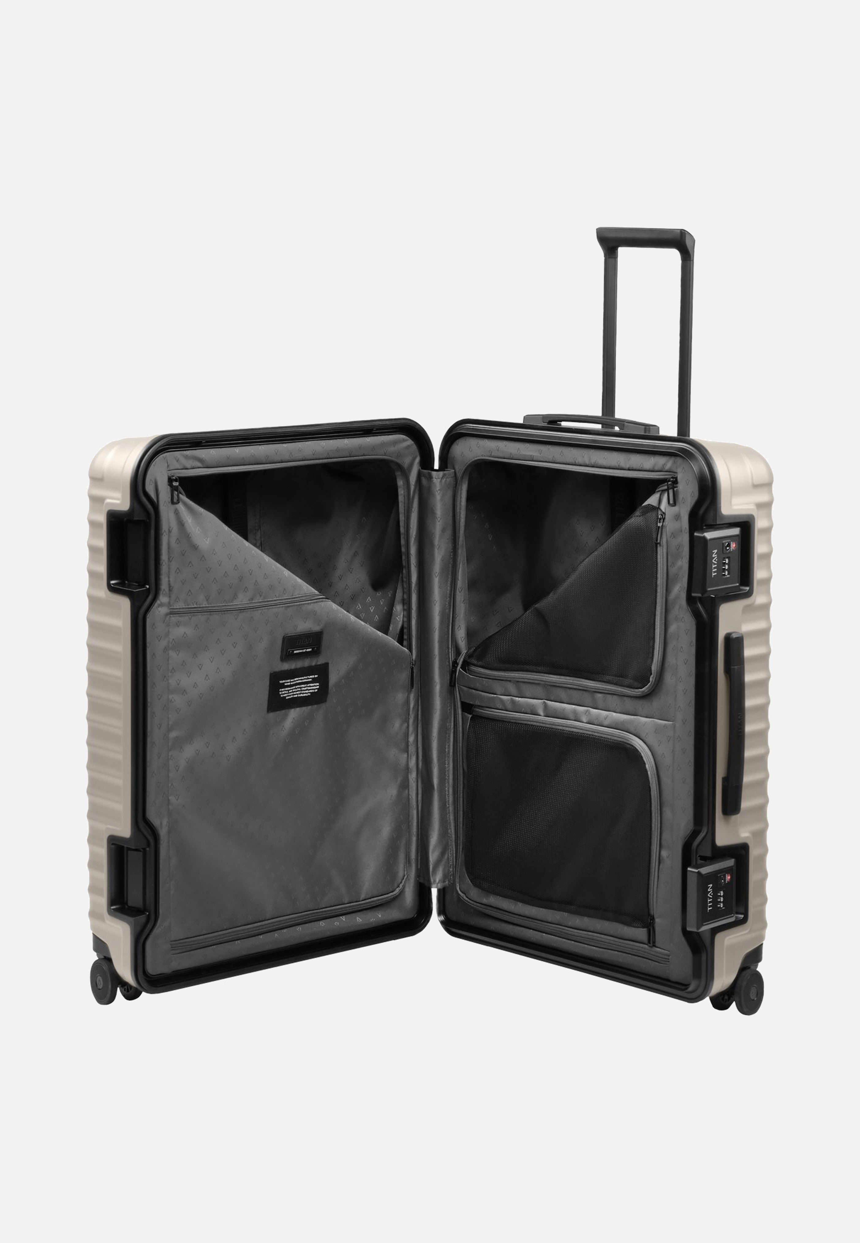 Titan OVERSEAS 4w Trolley L Moonstone Grey Suitcase