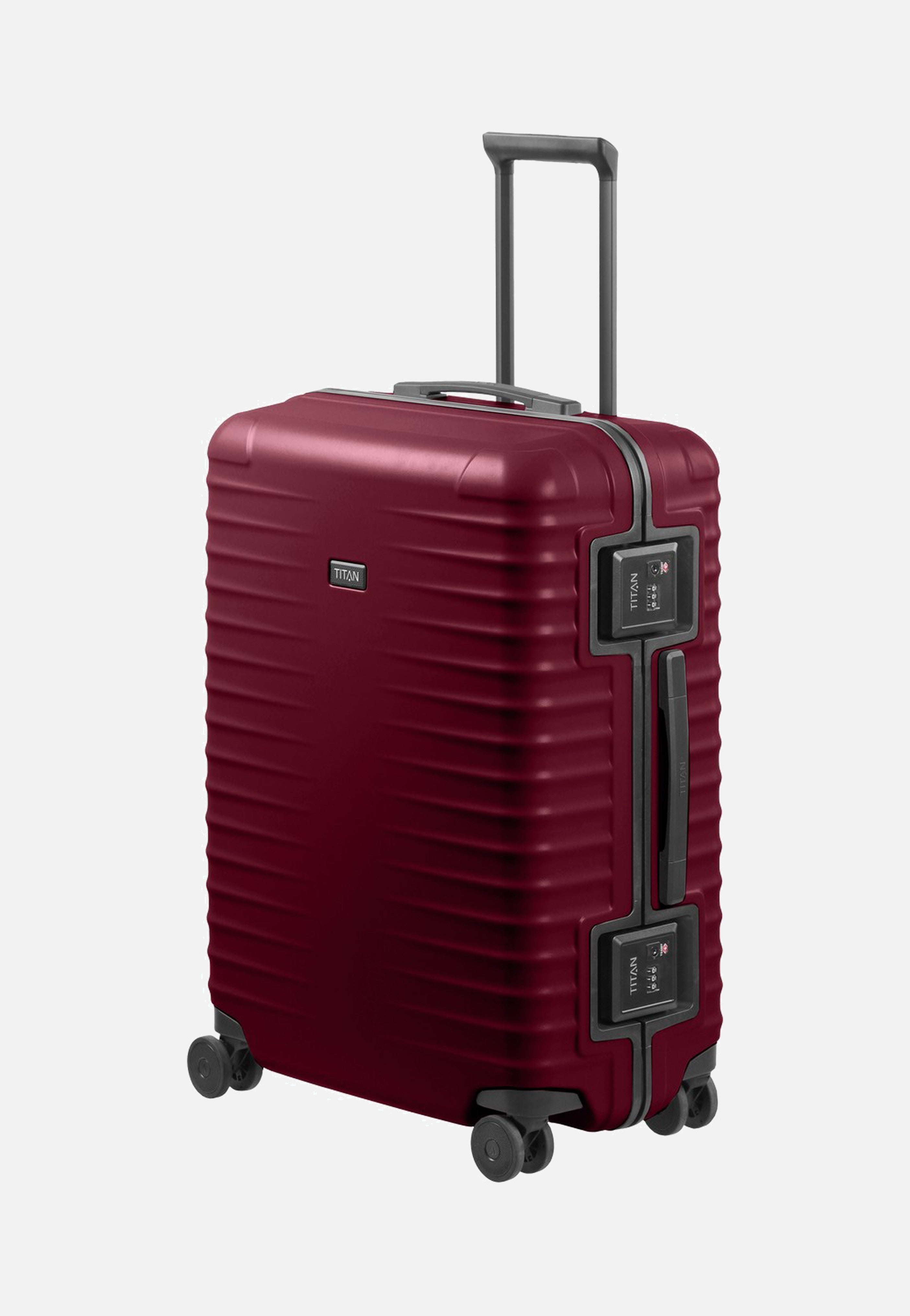 Titan OVERSEAS 4w Trolley M+ Emberwood Red Suitcase