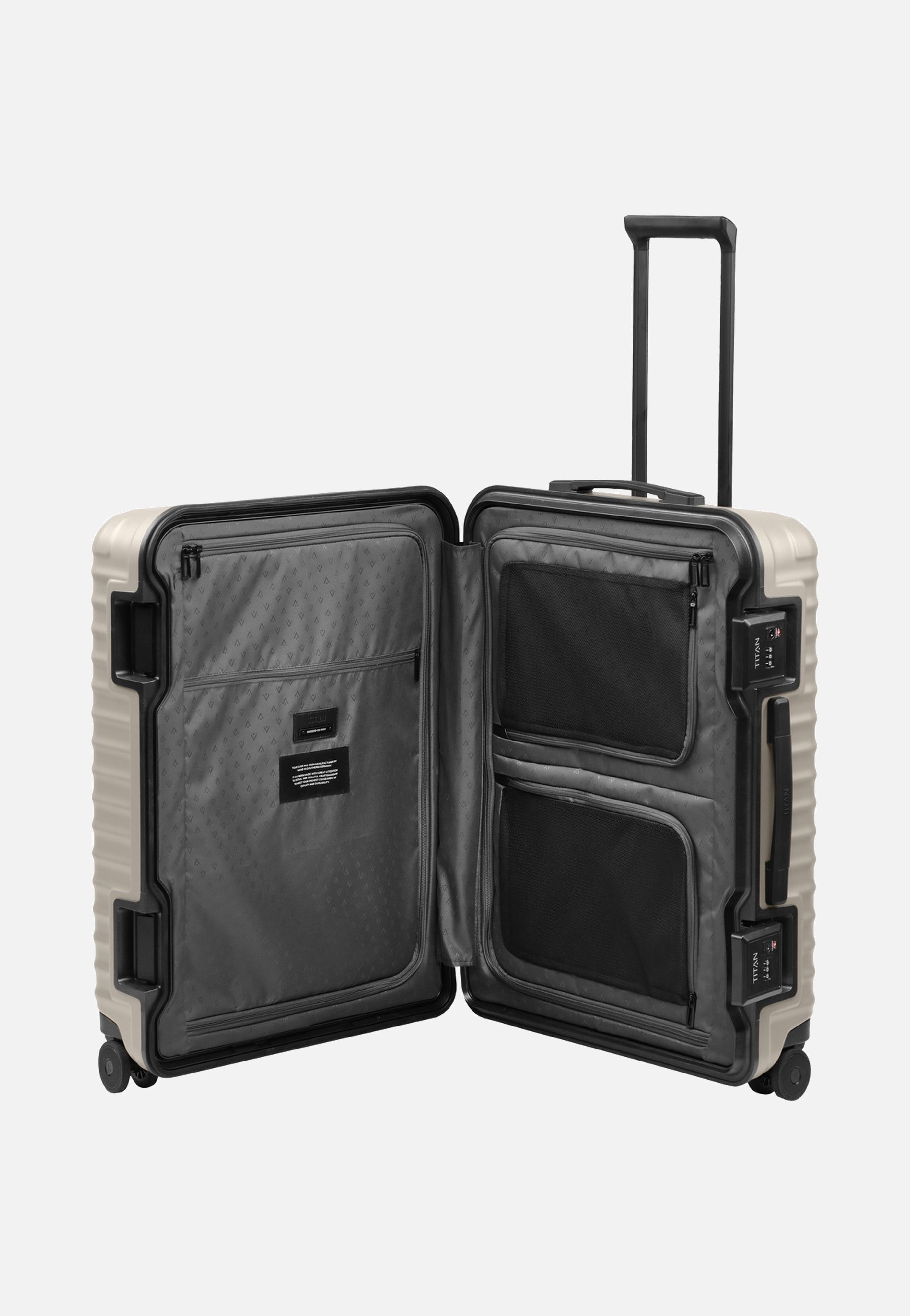 Titan OVERSEAS 4w Trolley M+ Moonstone Grey Suitcase