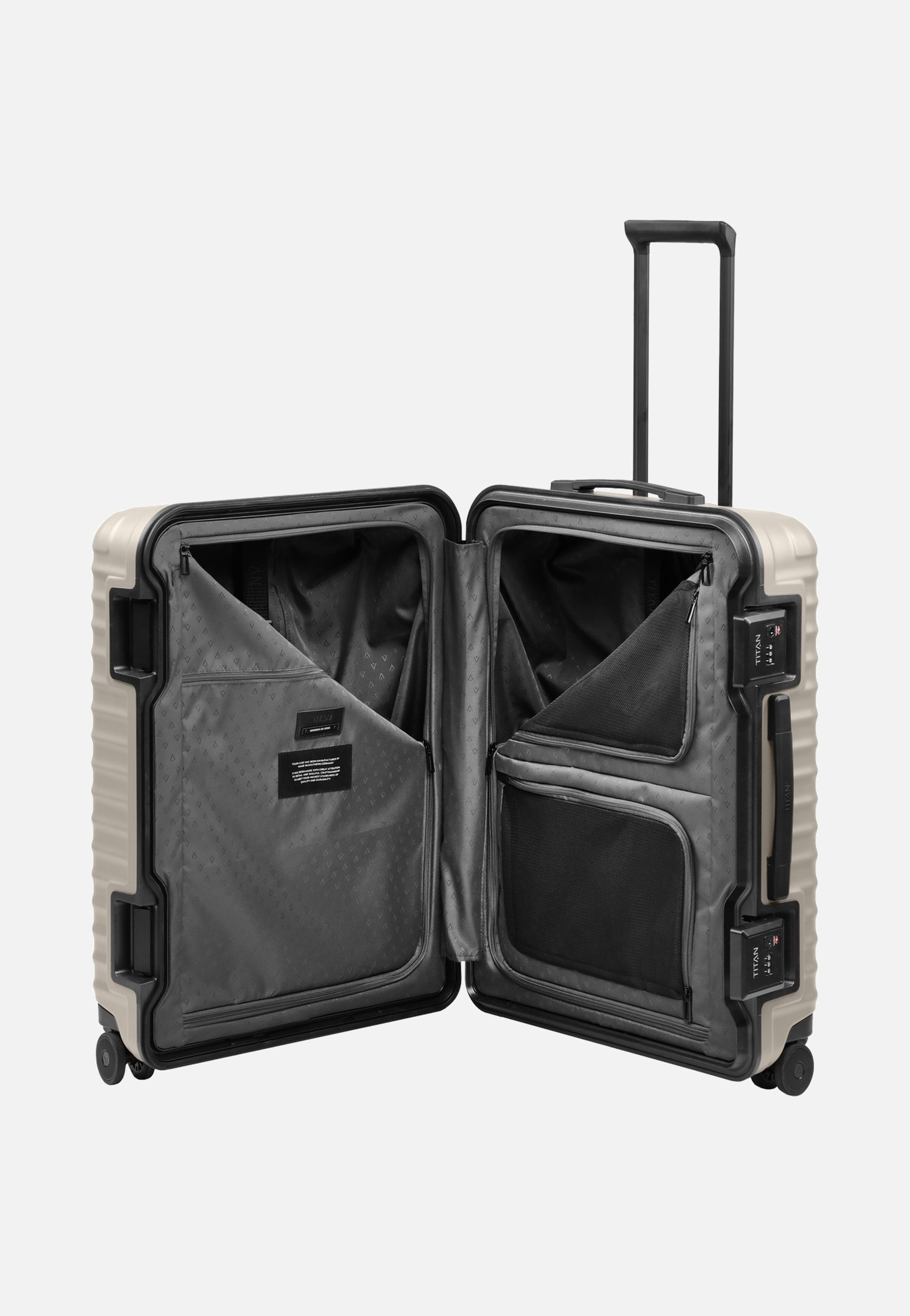 Titan OVERSEAS 4w Trolley M+ Moonstone Grey Suitcase