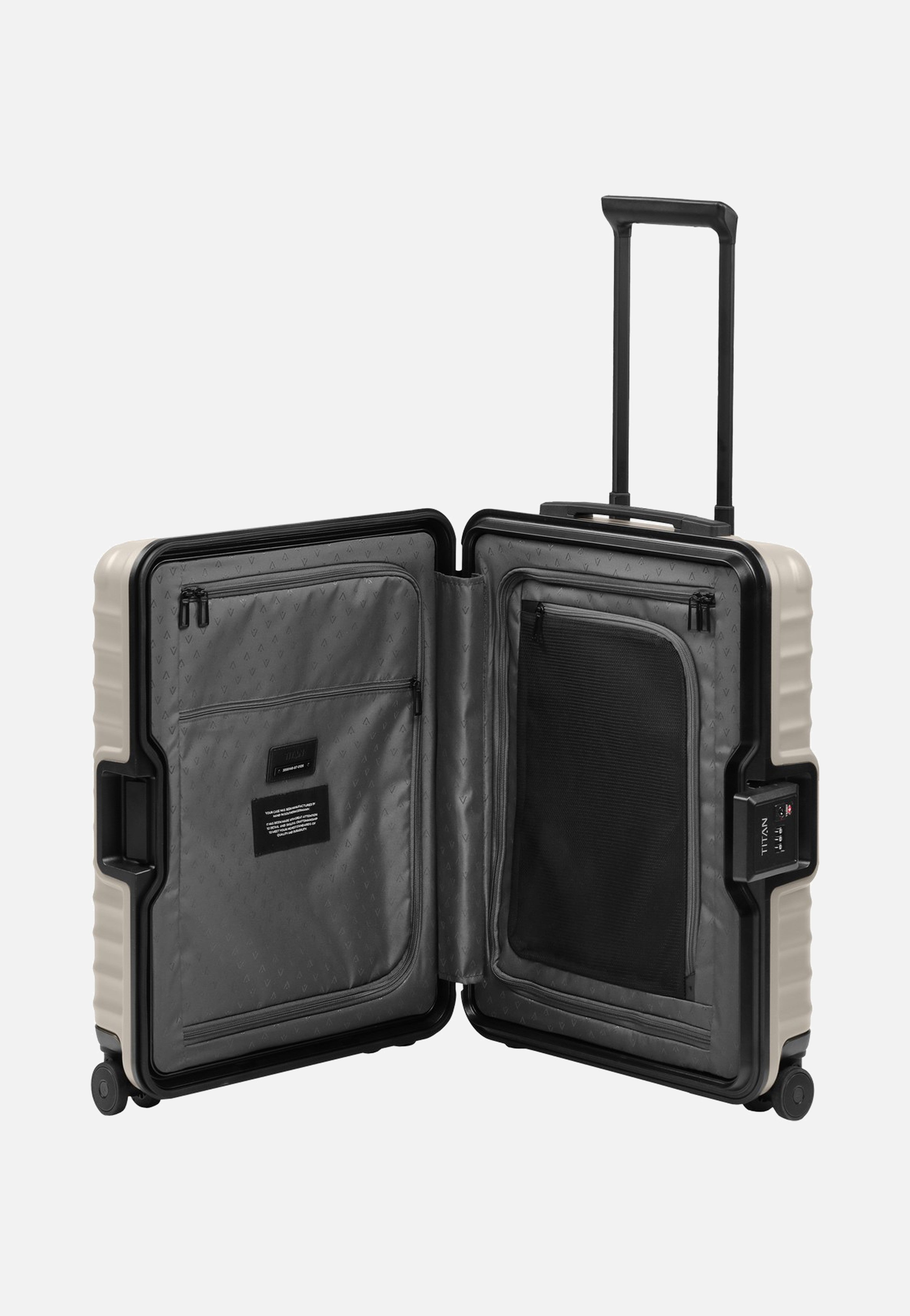 Titan OVERSEAS 4w Trolley S20 Moonstone Grey Suitcase