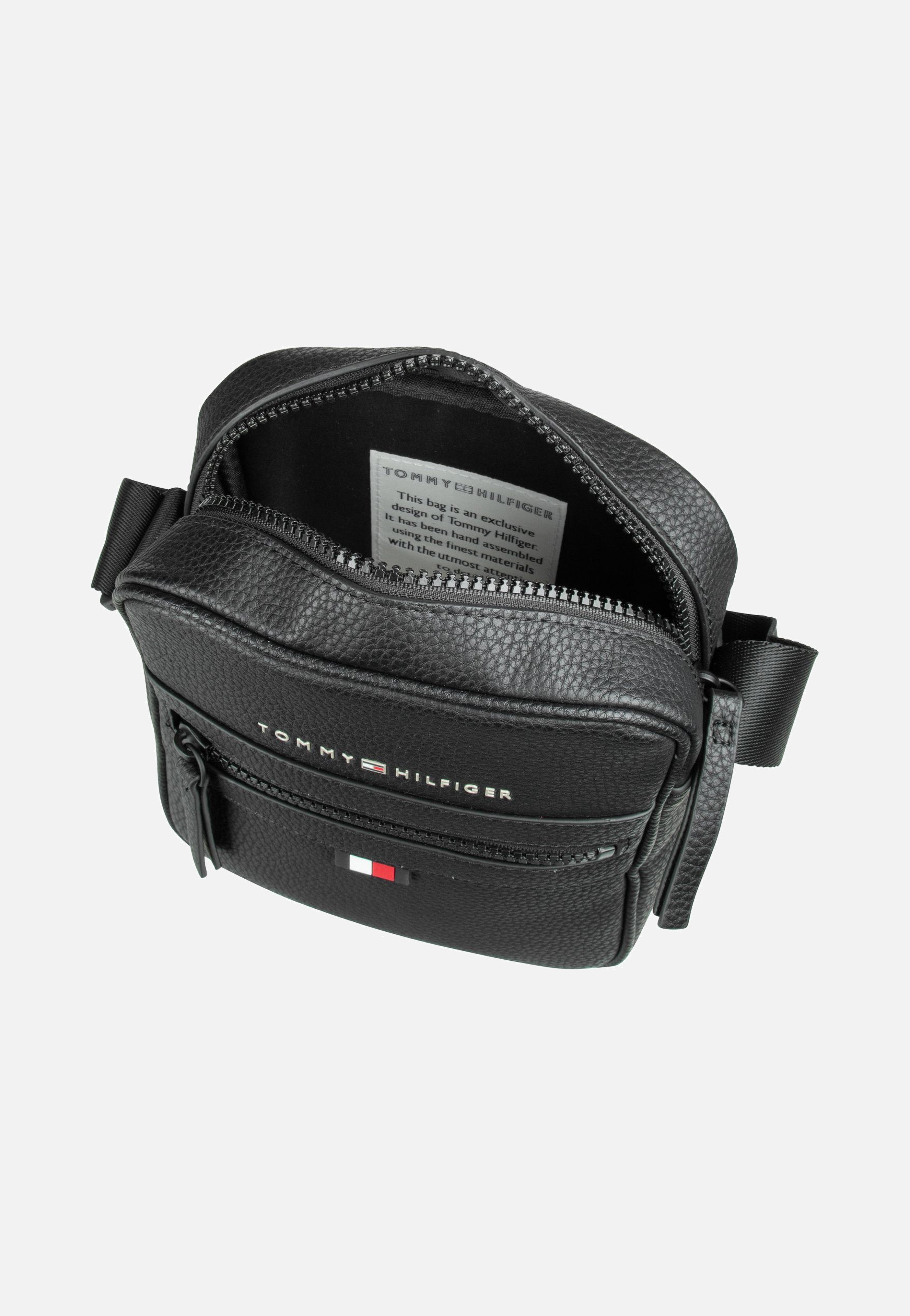 Tommy Hilfiger Essential PU Mini Reporter Black Umhängetasche