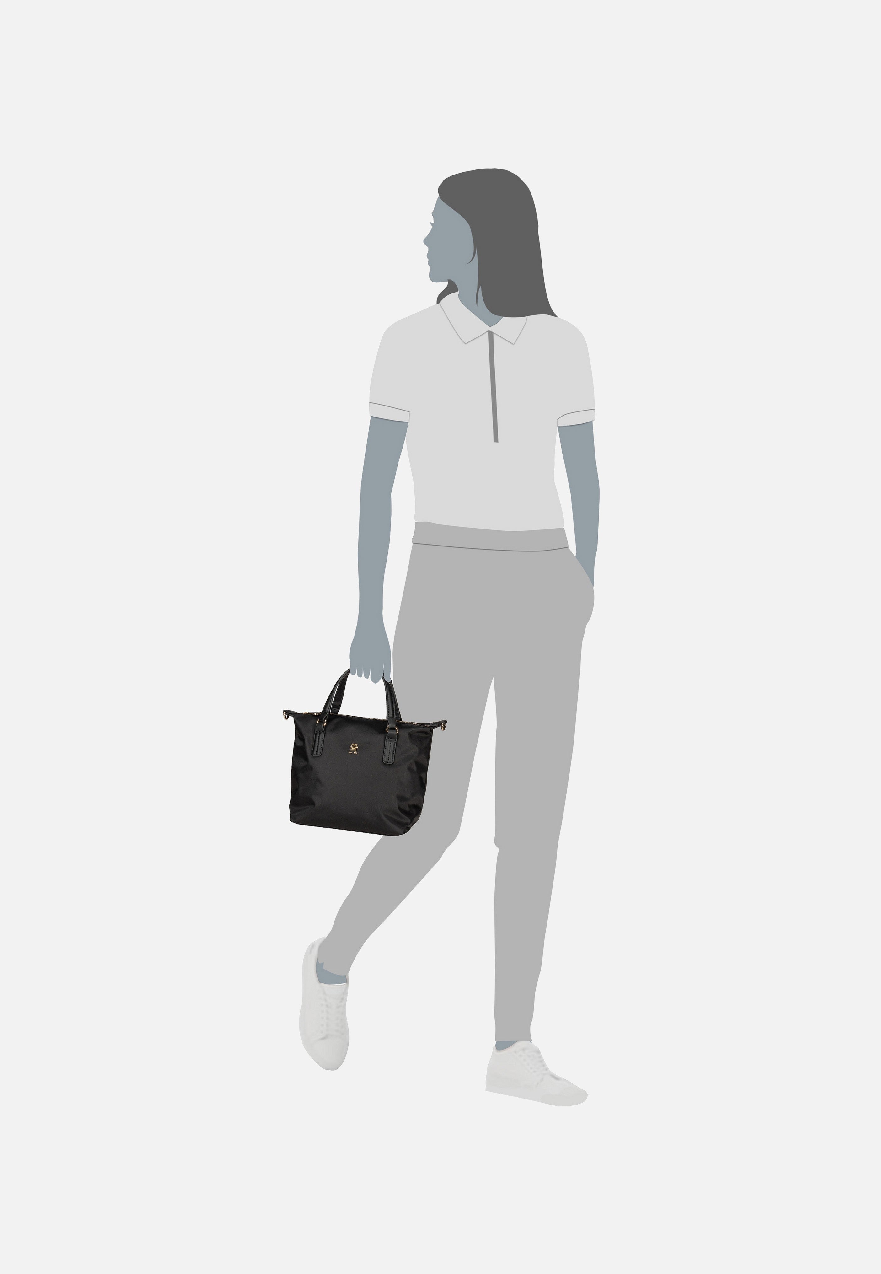 Tommy Hilfiger - Poppy Flag Small Tote Black - Tote Bag | Women-Image