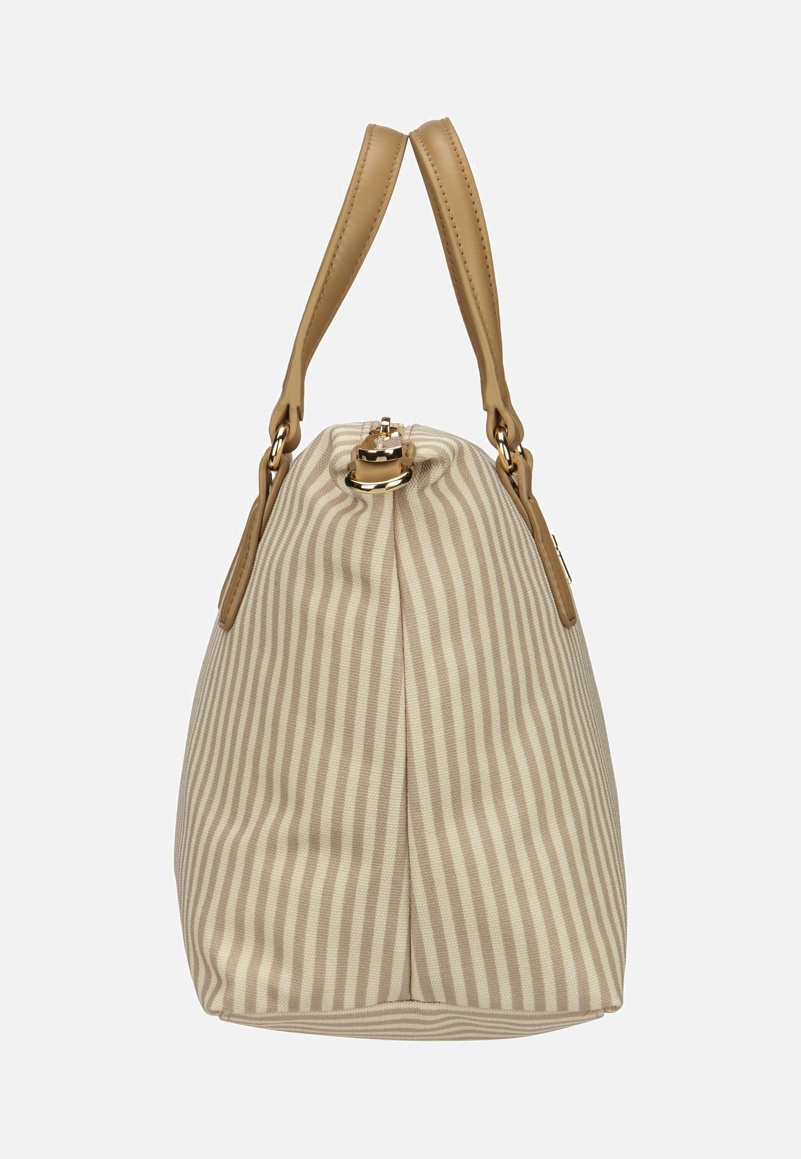 Tommy Hilfiger - Poppy Summer Small 17202 SP25 Safari Canvas Stripe - Handle Bag | Women-Image