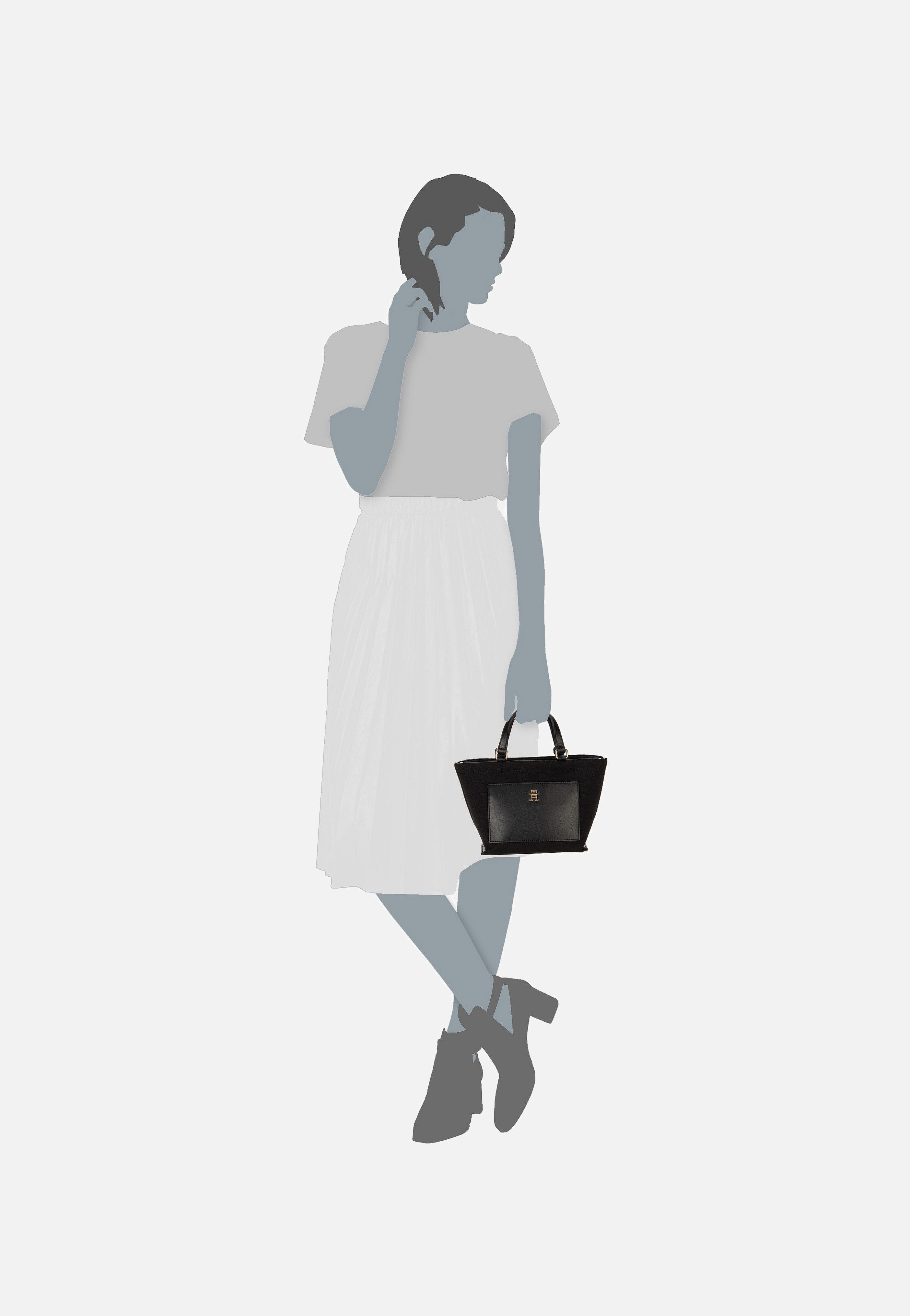 Tommy Hilfiger - TH Distinct Mini Tote PF24 Black - Handle Bag | Women-Image
