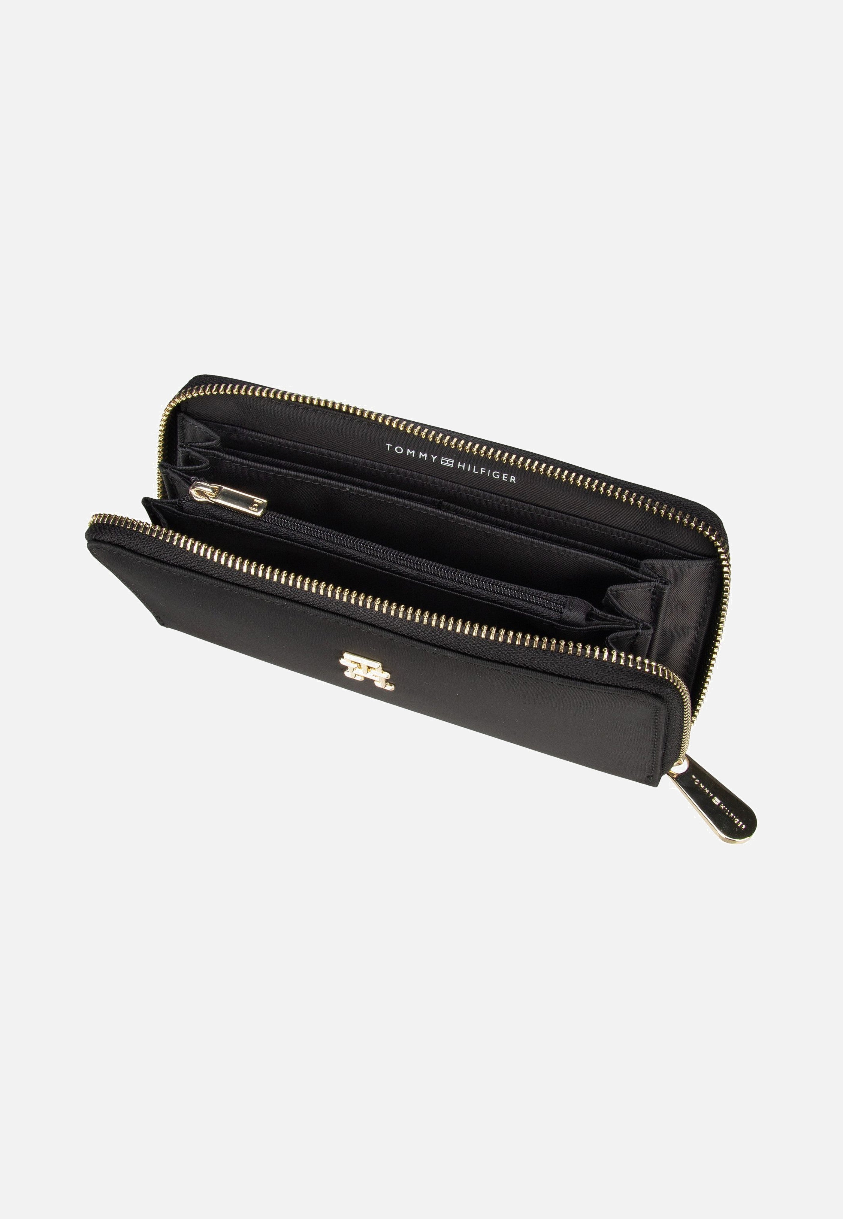 Tommy Hilfiger TH Emblem Large ZA Black Portemonnaie