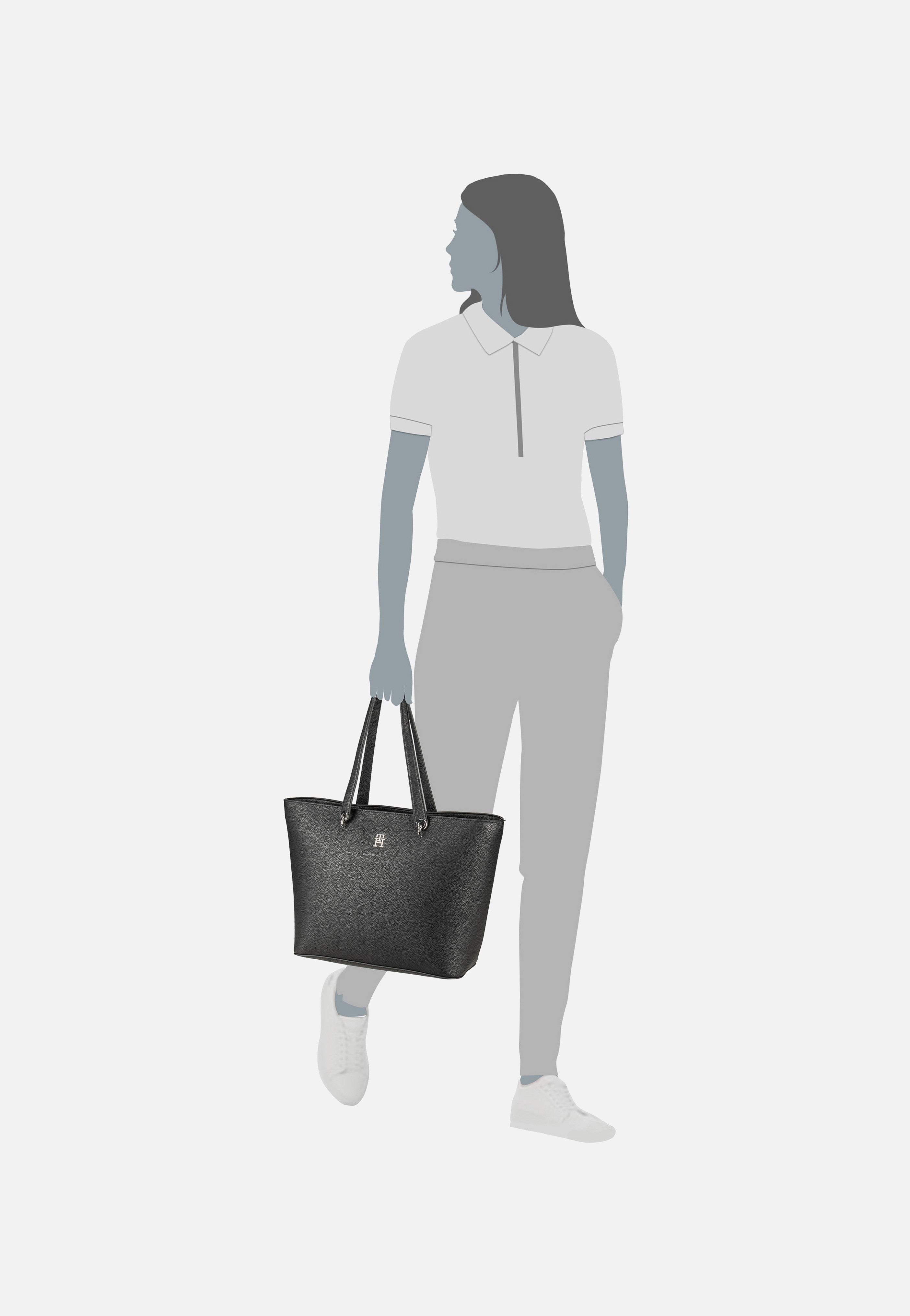 Tommy Hilfiger - TH Emblem Tote Black - Shopper | Women-Image