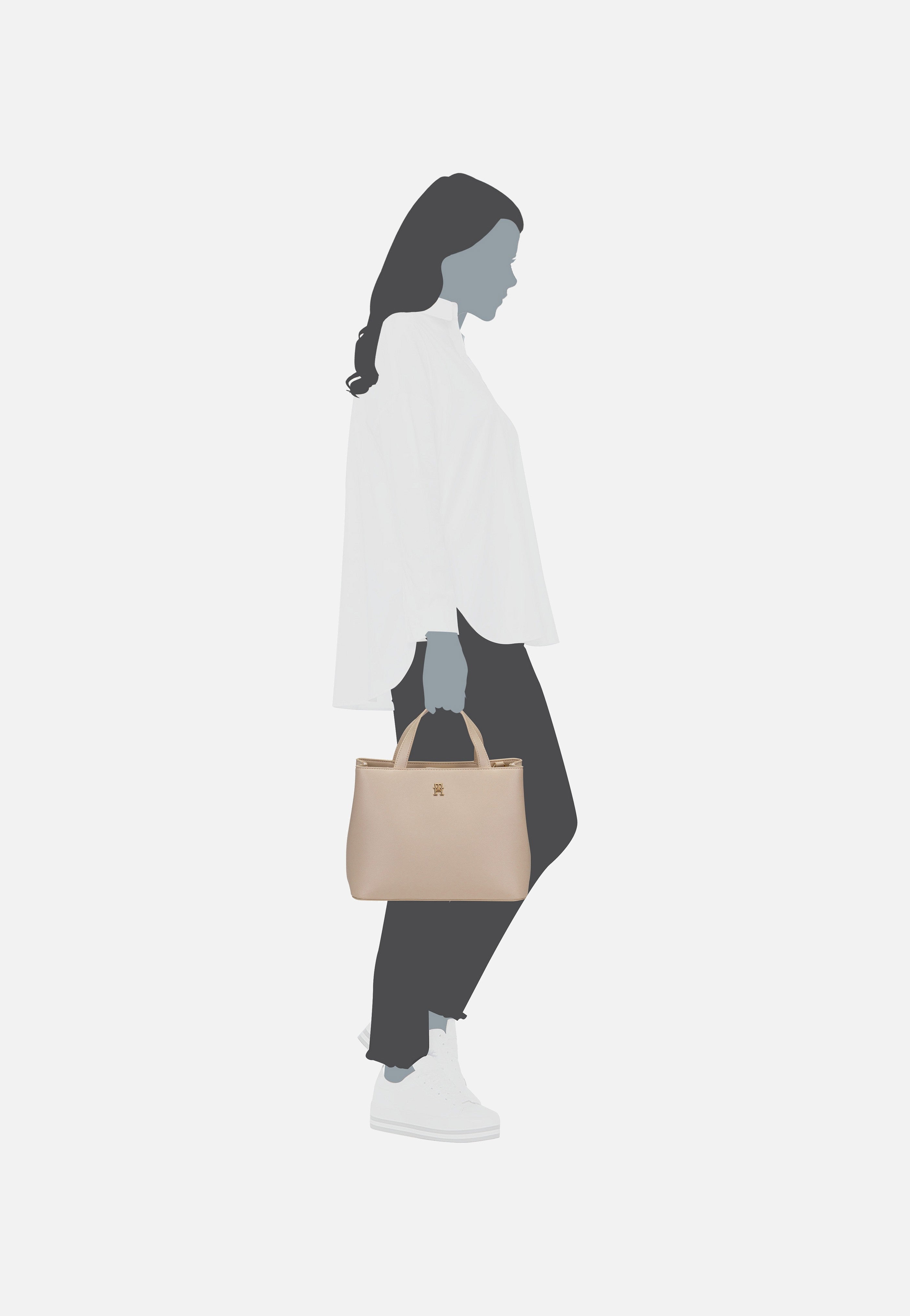 Tommy Hilfiger - TH Essential SC Satchel PSP24 White Clay - Satchel | Women-Image