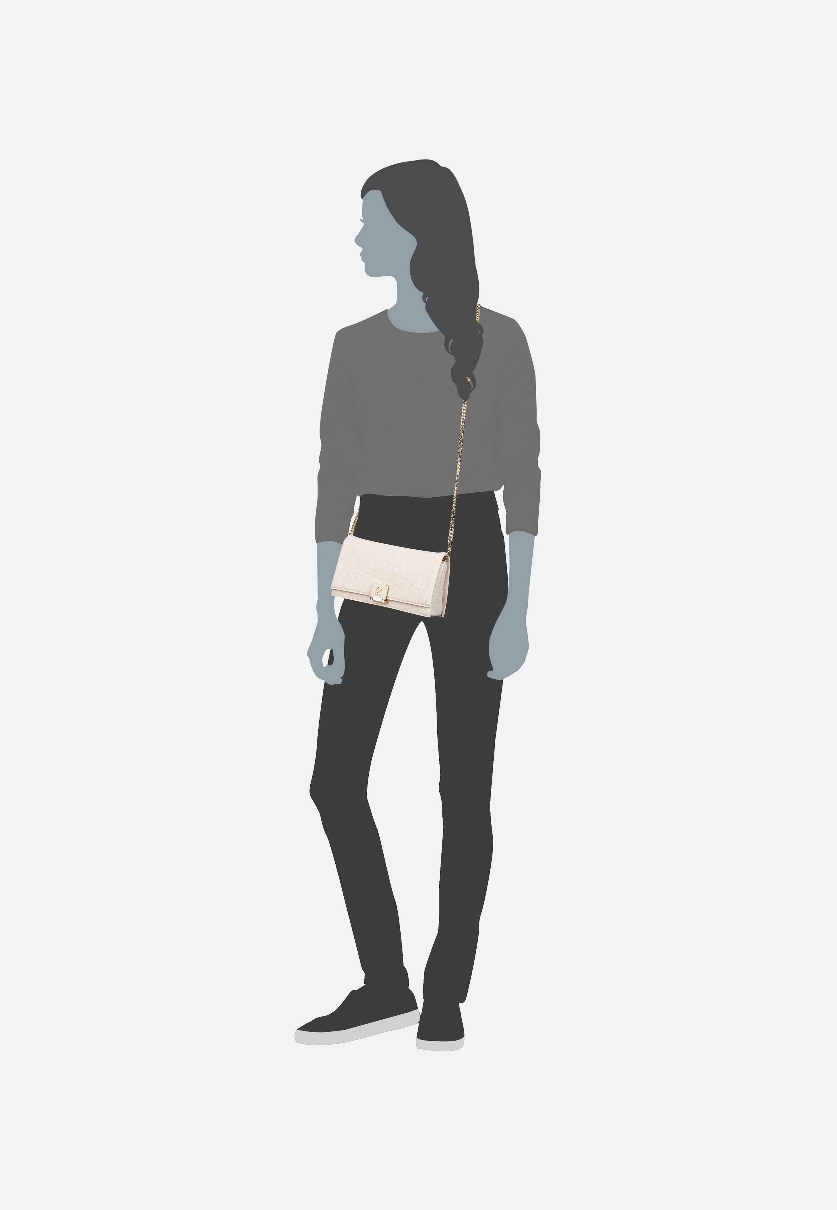 Tommy Hilfiger - TH Her Flap With Chain 17403 SP25 Sugarcane - Clutch | Women-Image